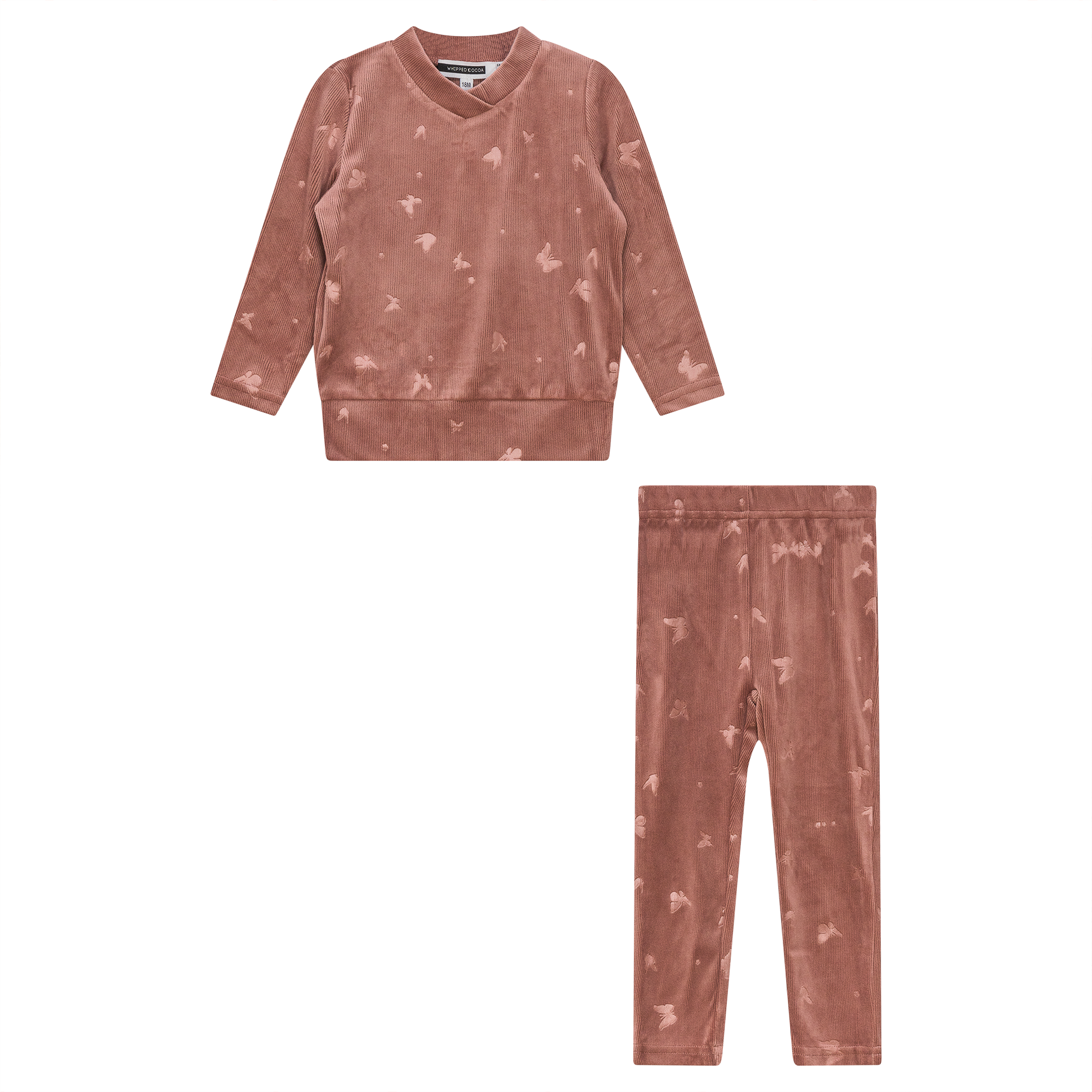 Butterfly Motif 2Pc Set in Pink by Whipped Cocoa