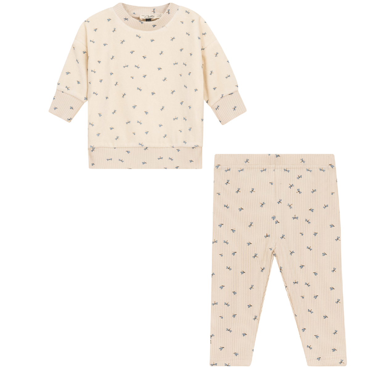 Firefly Printed Set in Beige by Bebe Bella