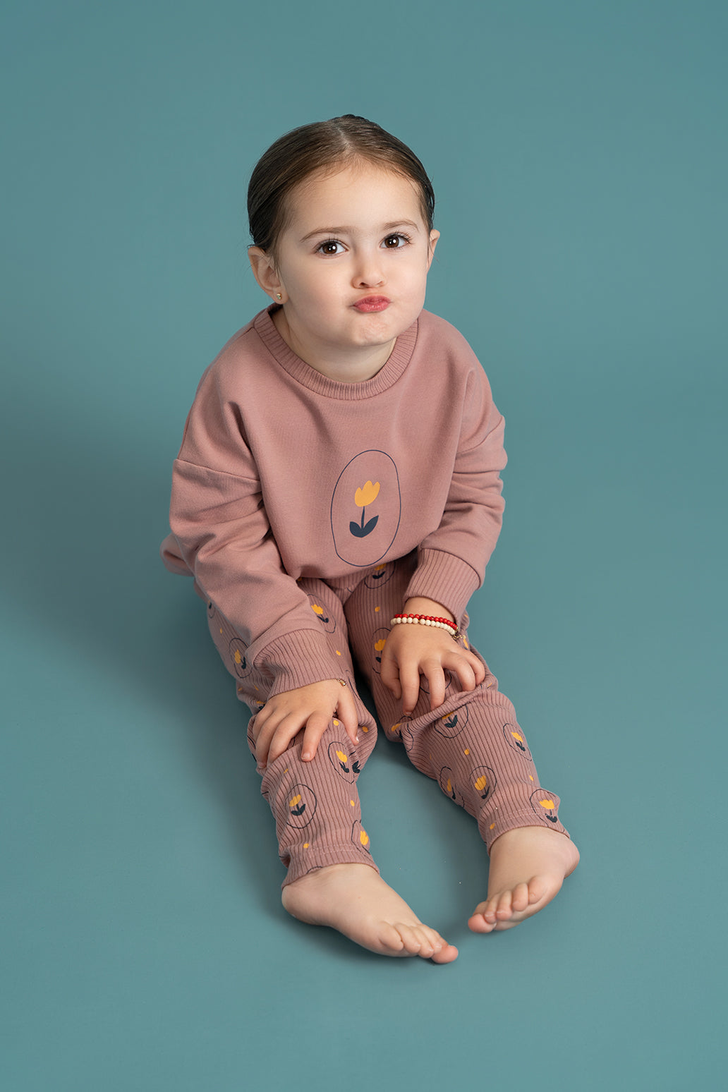 Flower and Hot Air Balloon Print 2Pc Set in by Puddles