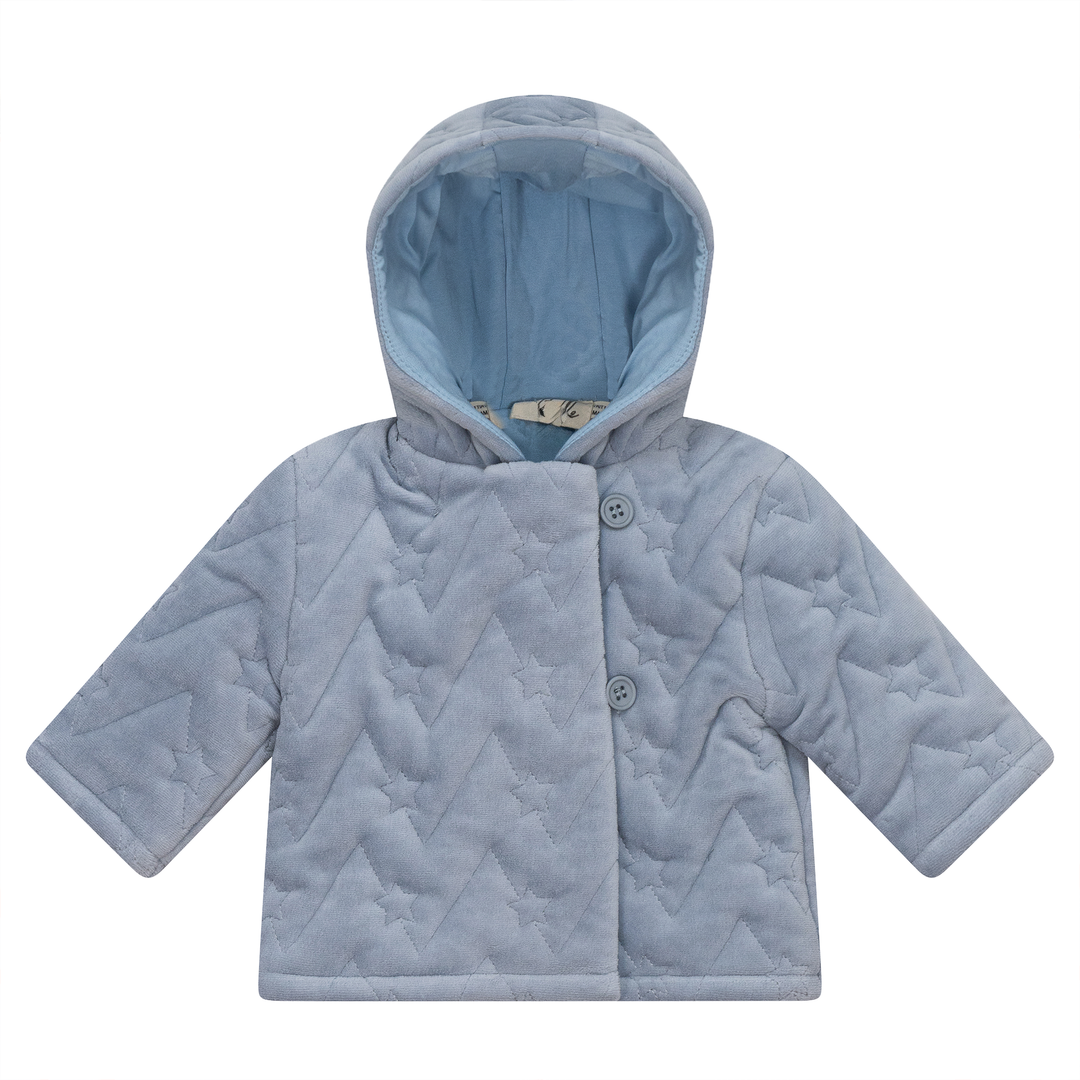 Quilted Velour Jacket Blue Boys Jacket by {{ product_vemdor}}