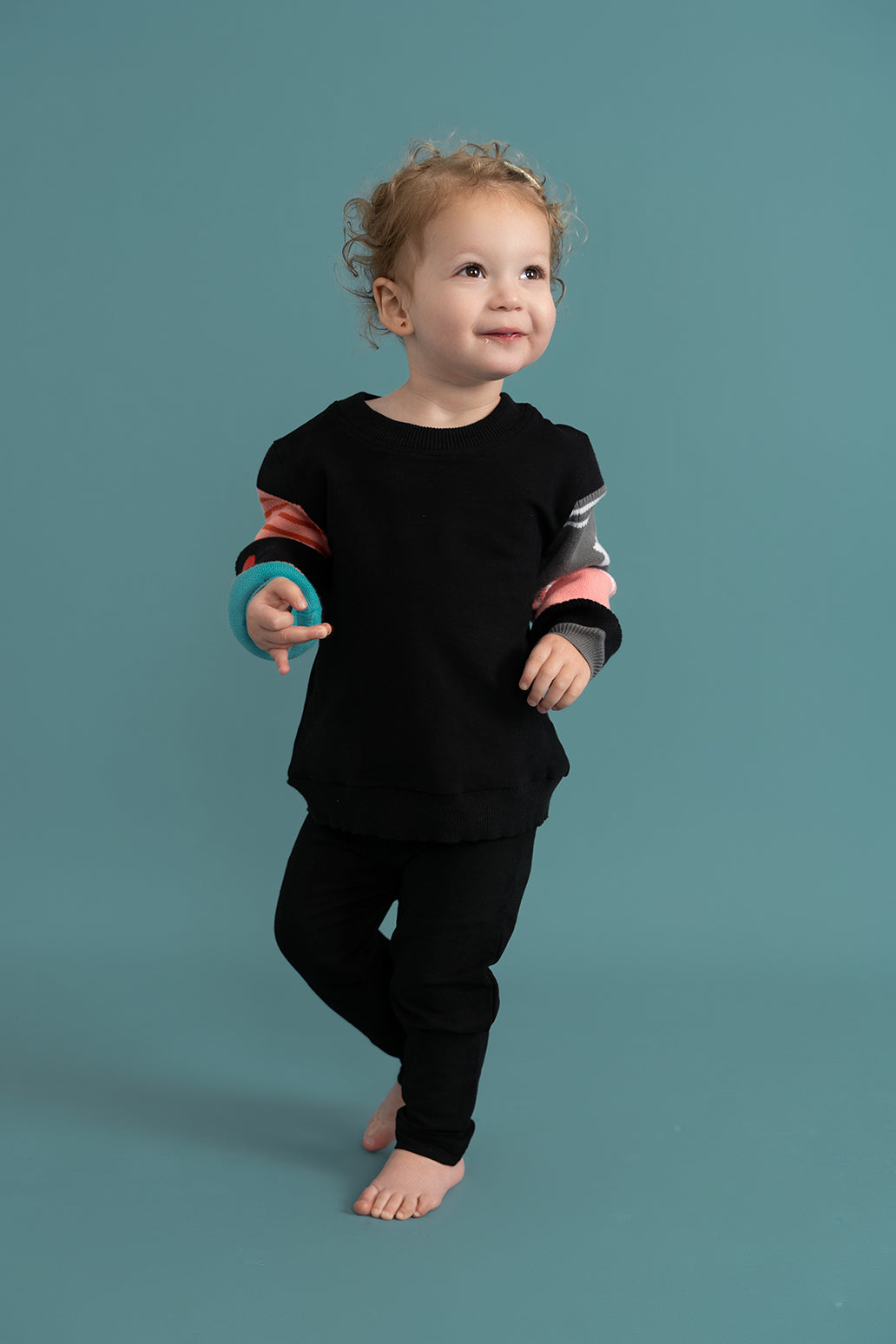 Striped Knit Fleece 2Pc Set in by Puddles