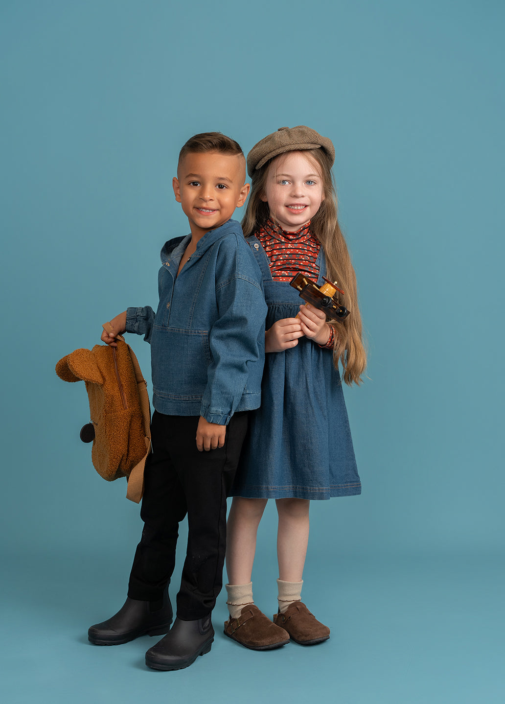 Stripped Rib Mock Neck Top in by Puddles