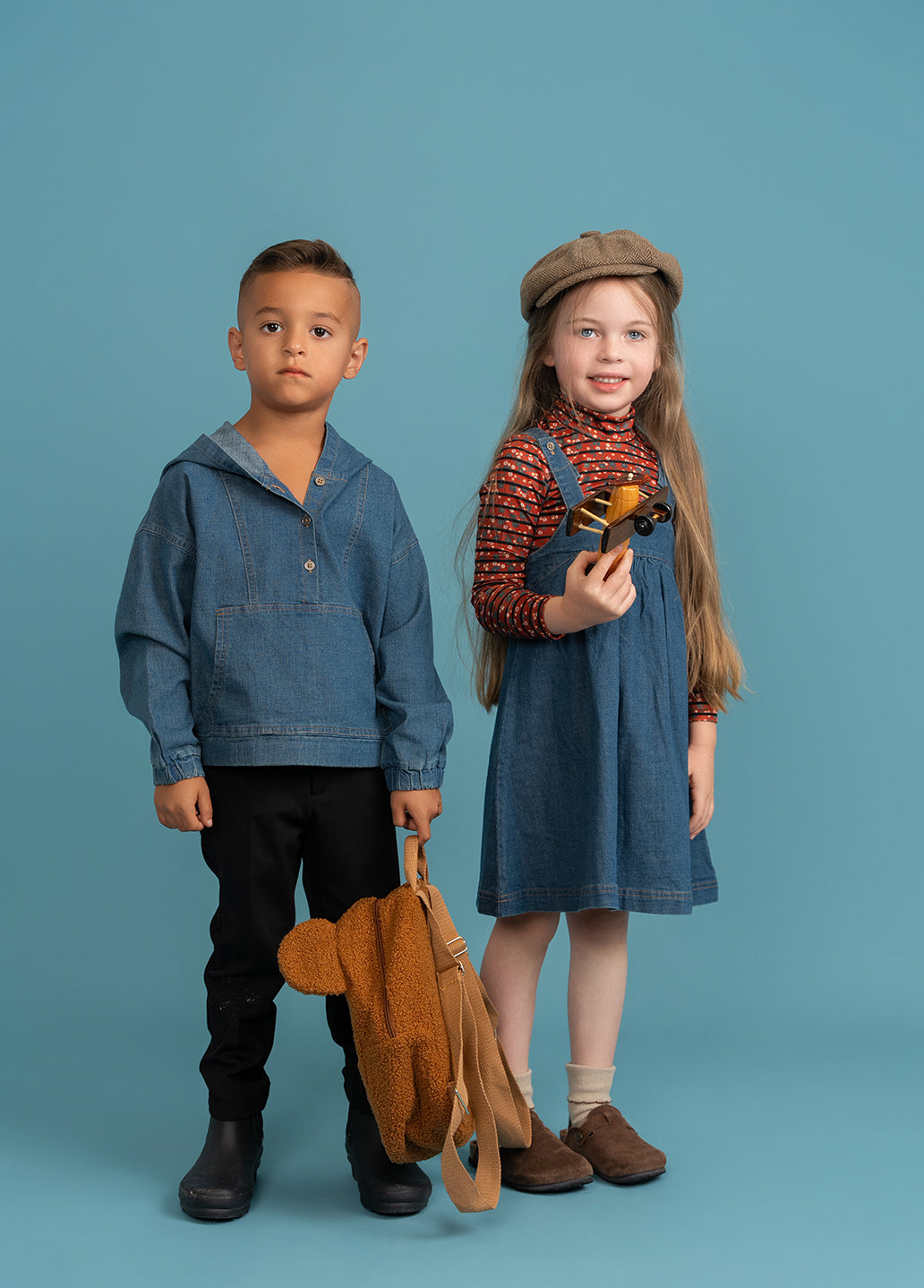 Stripped Rib Mock Neck Top in by Puddles