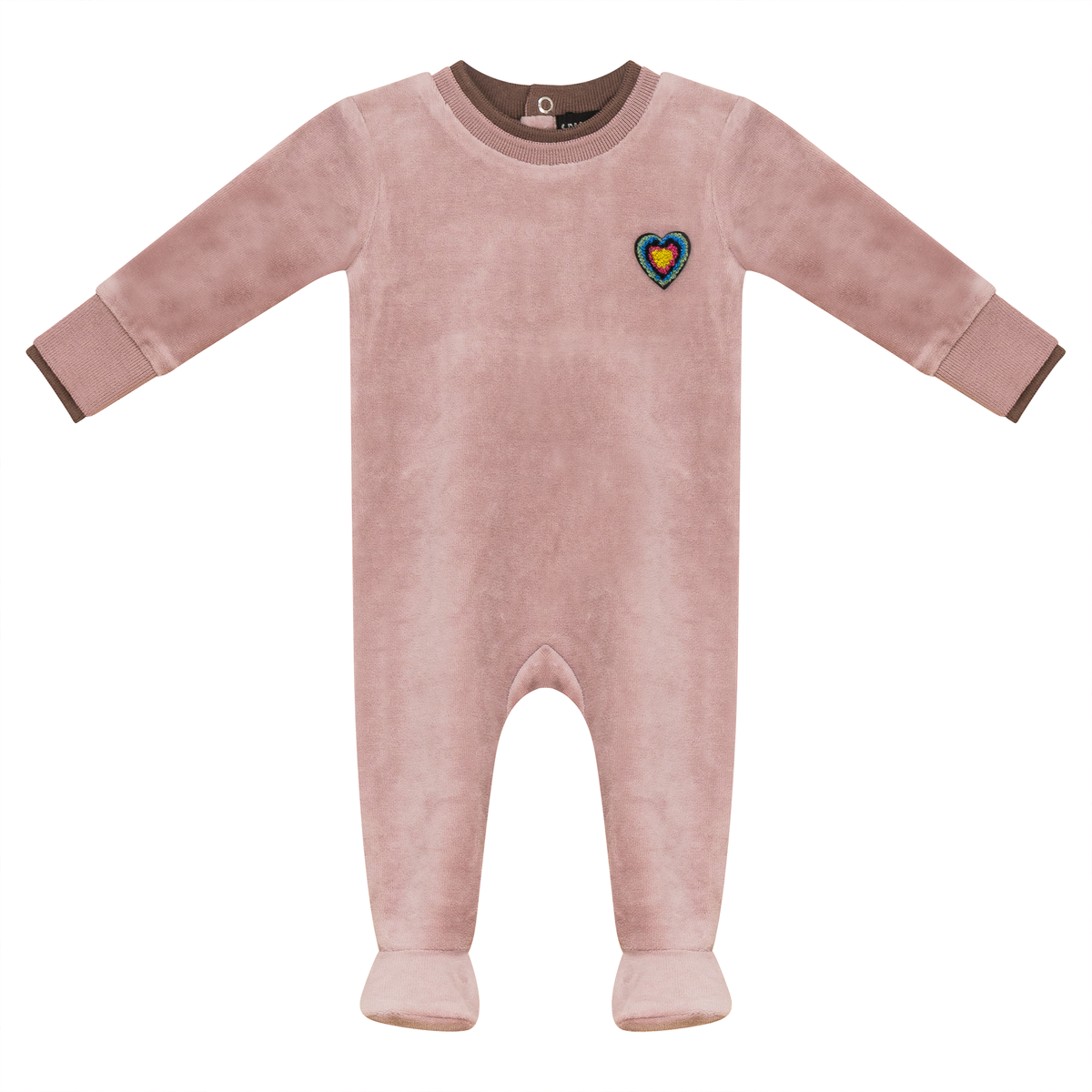 Velour Onesie in Bloom by Space Grey