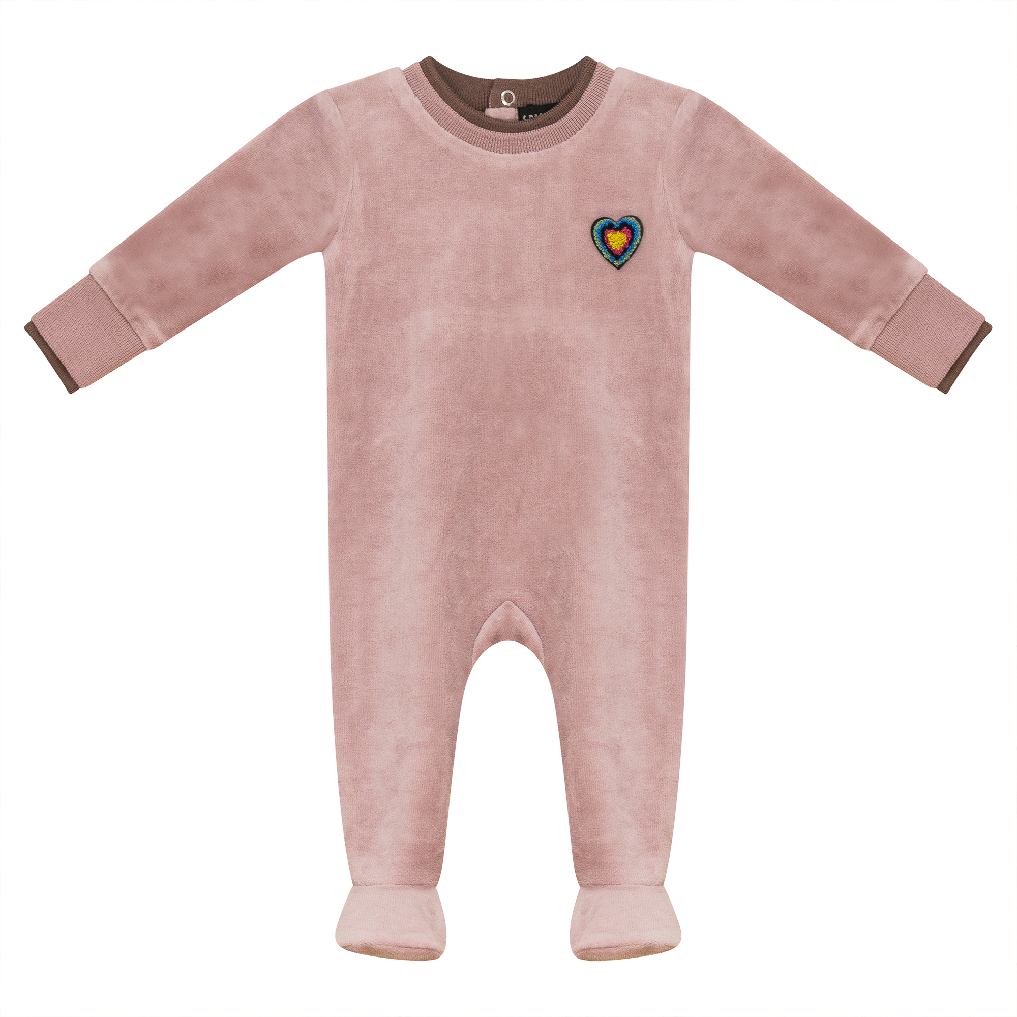 Velour Onesie in by Space Grey