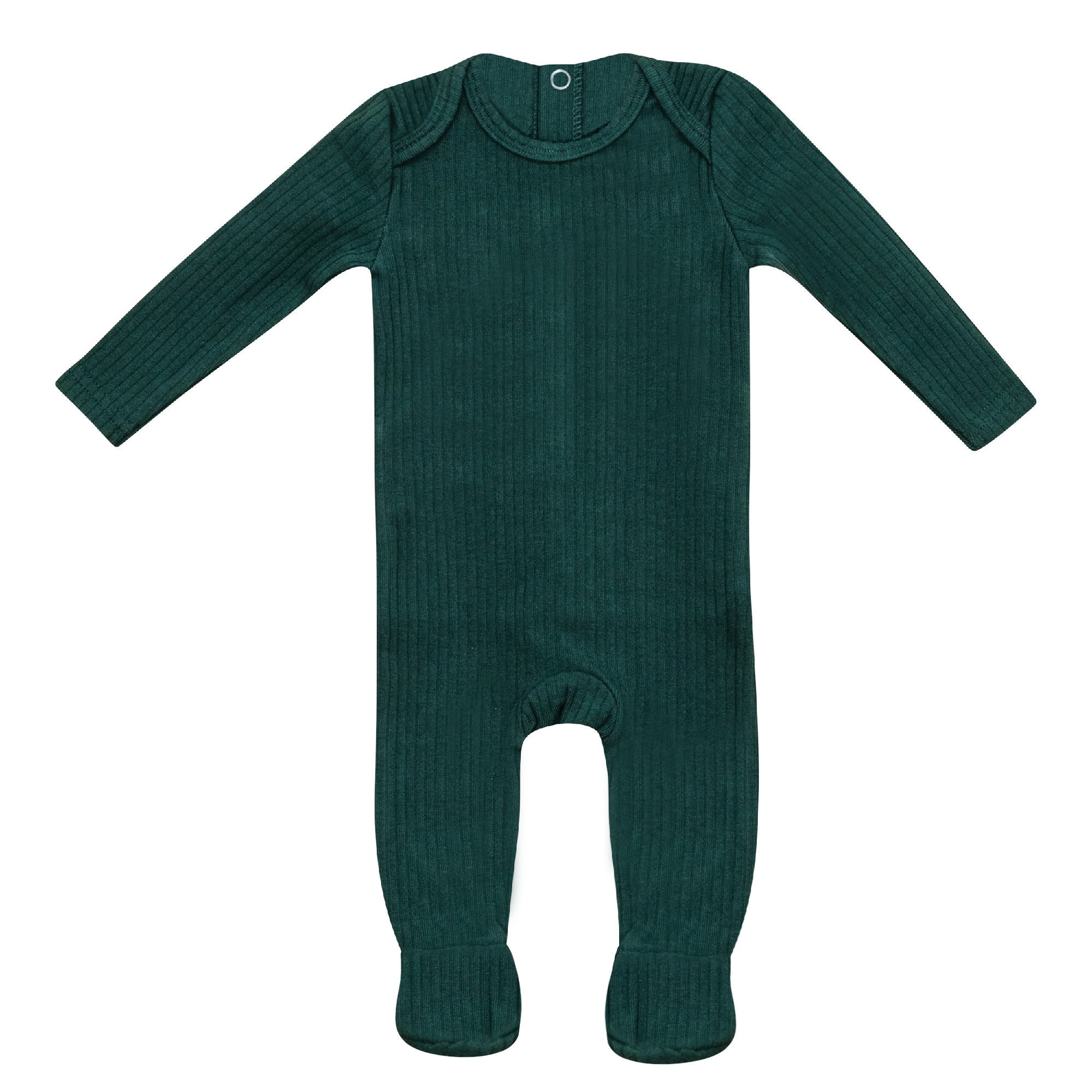 Ribbed Onesie in Pine Green by Puddles