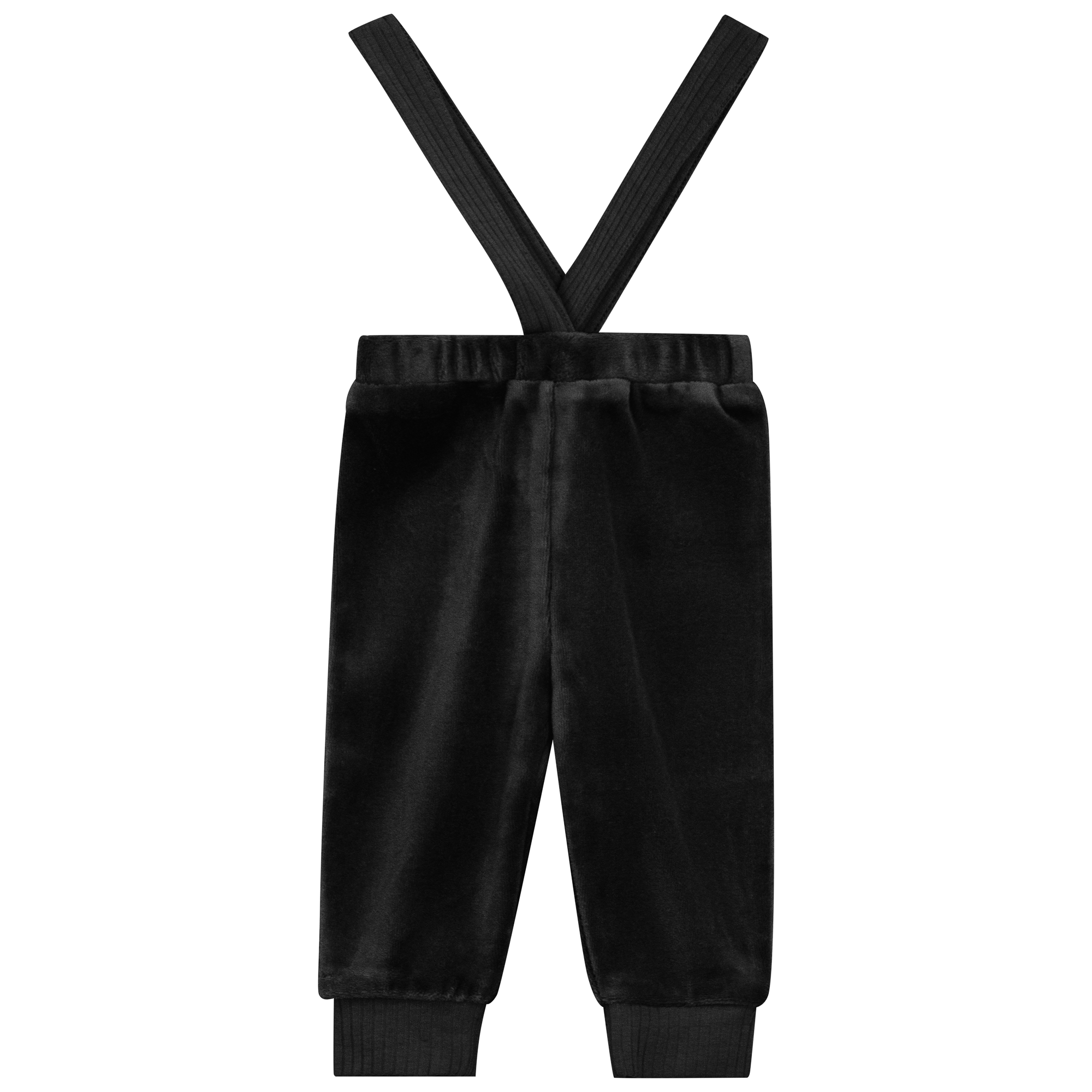 Velour Overall in Black by Puddles