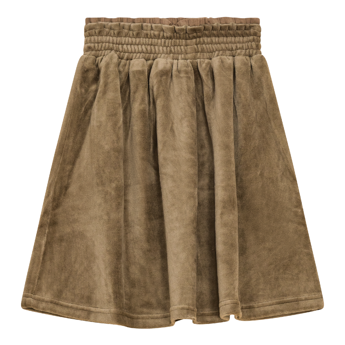 Velour A-Line Skirt in Cocoa by Puddles