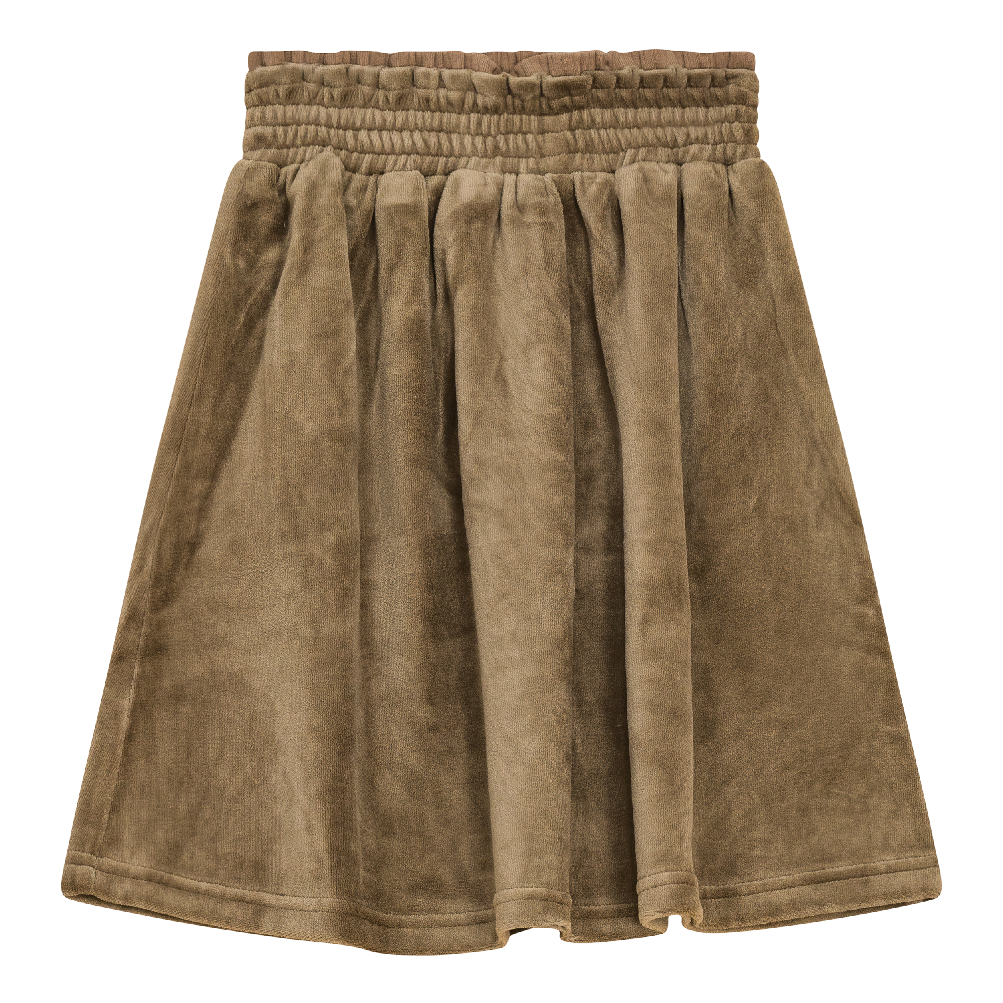 Velour A-Line Skirt in Cocoa by Puddles