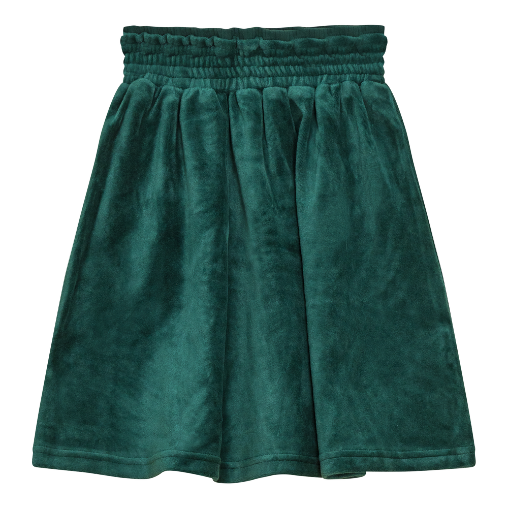 Velour A-Line Skirt Pine Green Ladies Skirt by {{ product_vemdor}}