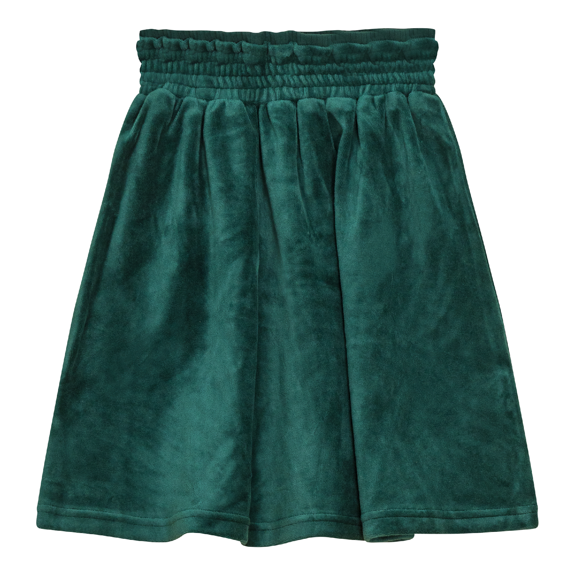 Velour A-Line Skirt in Pine Green by Puddles
