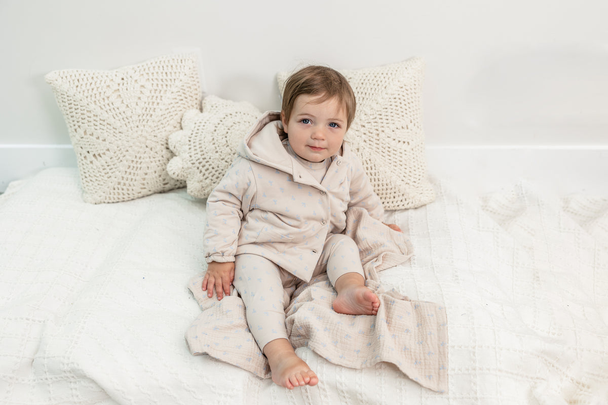 Raddish Print Swaddle in by Bebe Bella