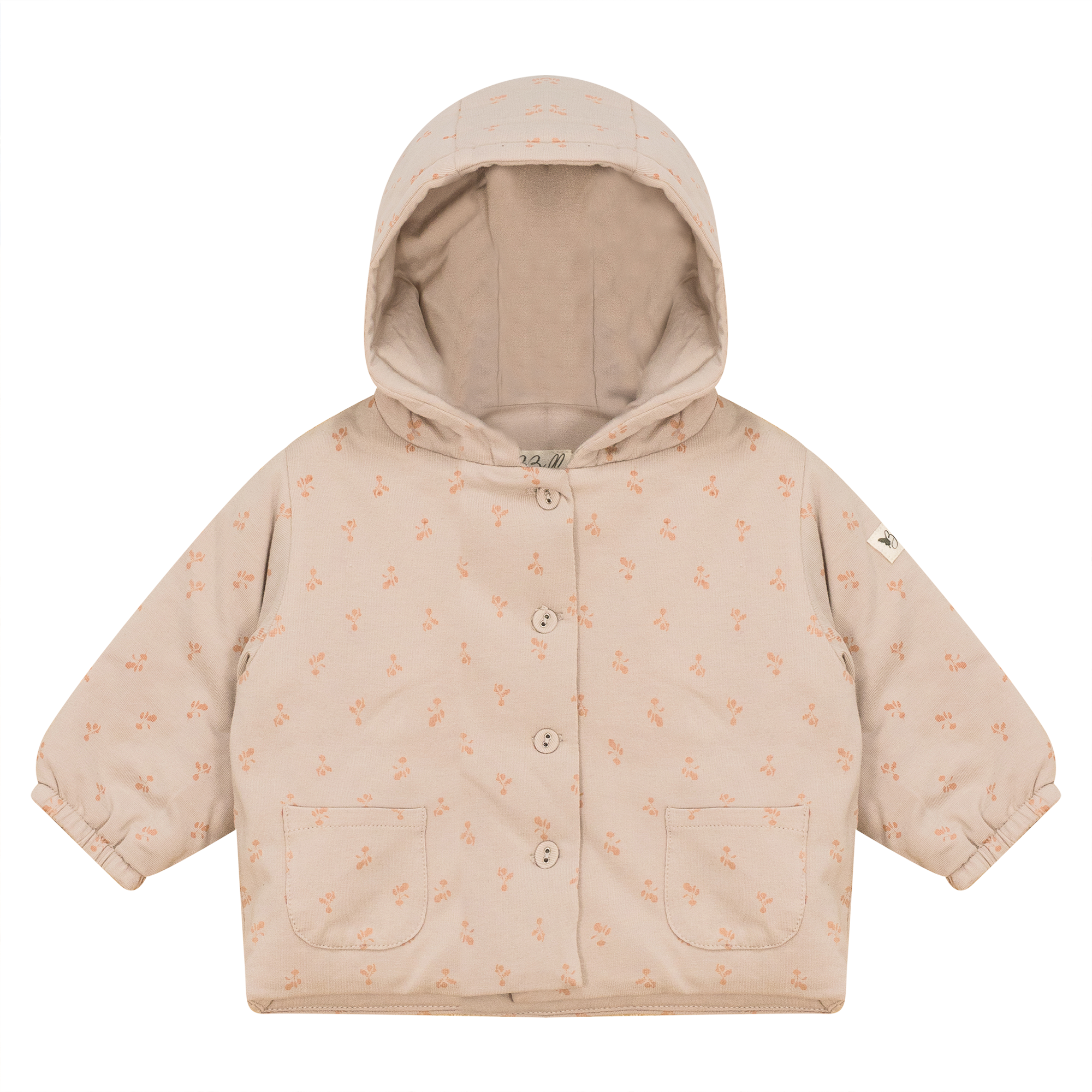 Raddish Printed Jacket in Pink Biscuit by Bebe Bella