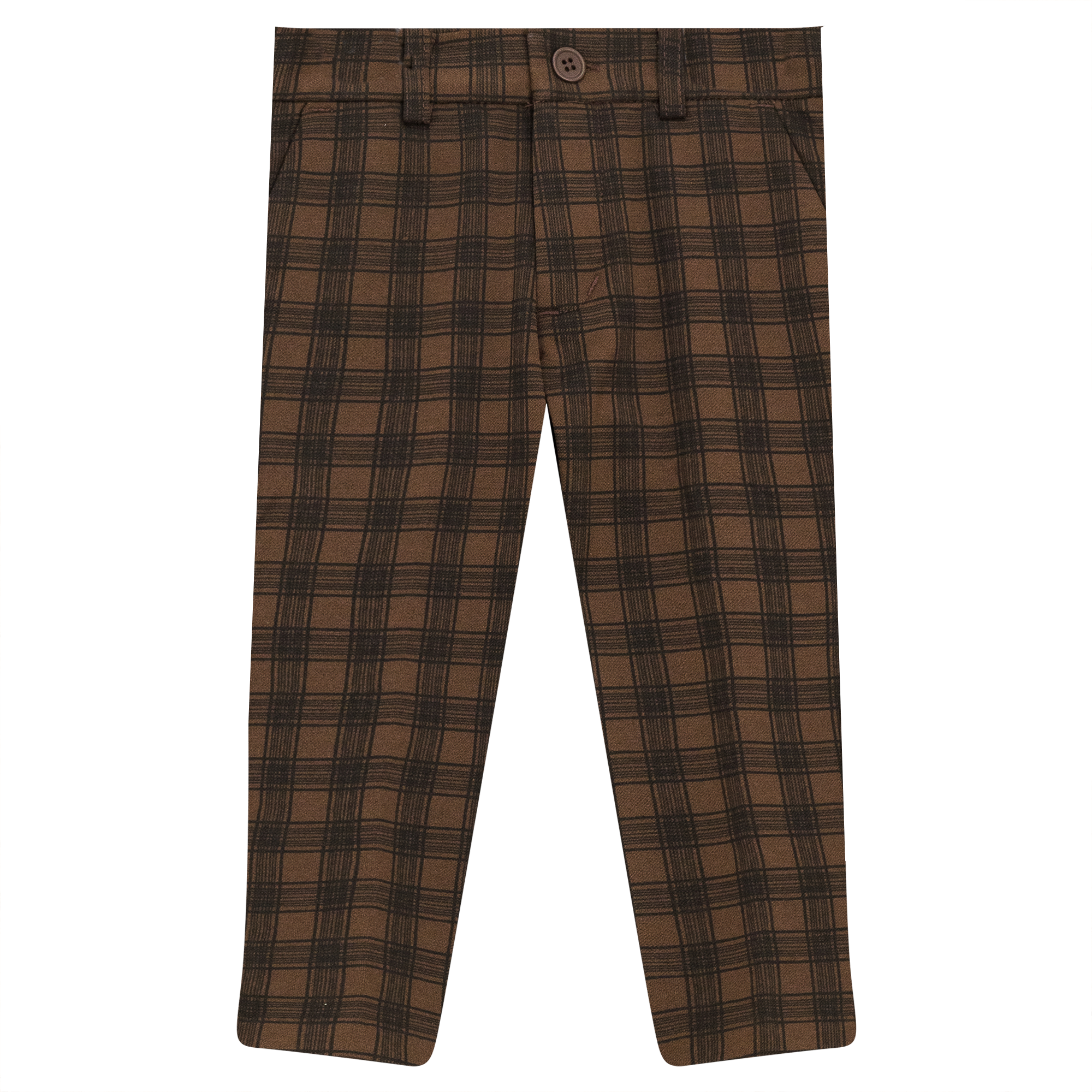 Plaid Long Pants in Expresso by Mr. Mr.