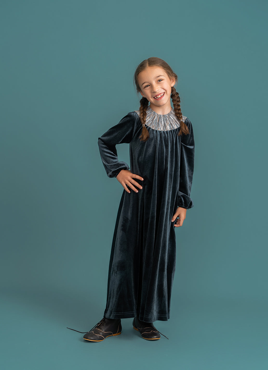 Velour Robe in by Seal