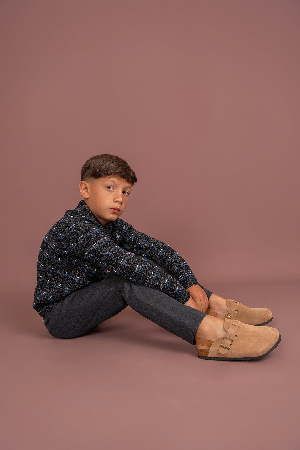 Textured Cable Knit Cardigan in by Mr. Mr.