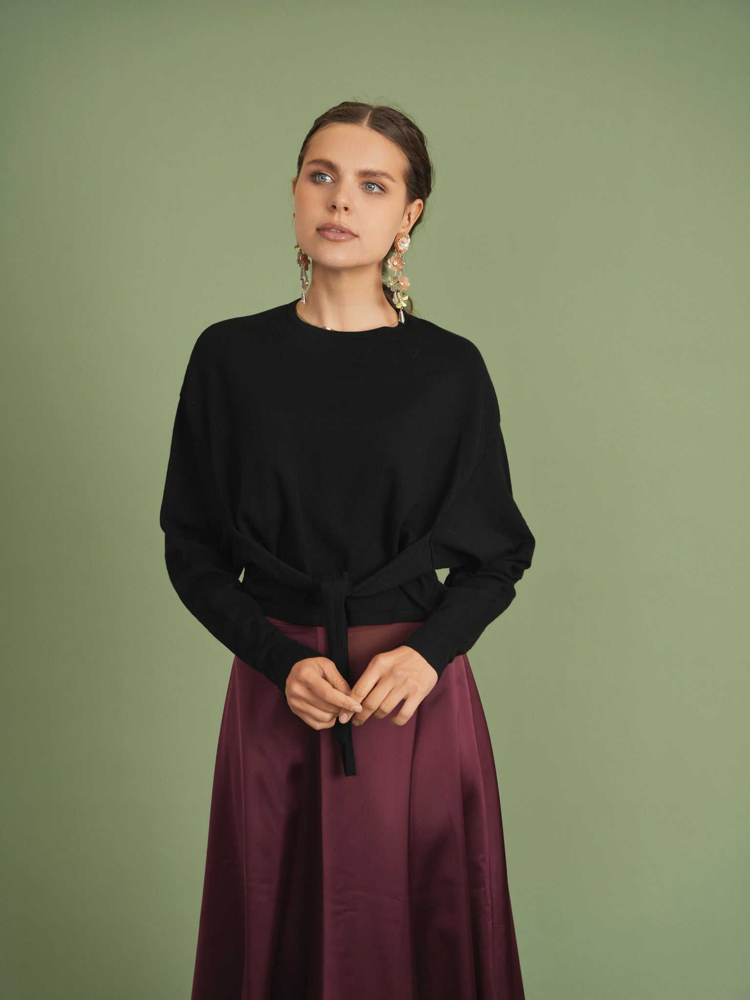 Knitted Crop Top in by Noni