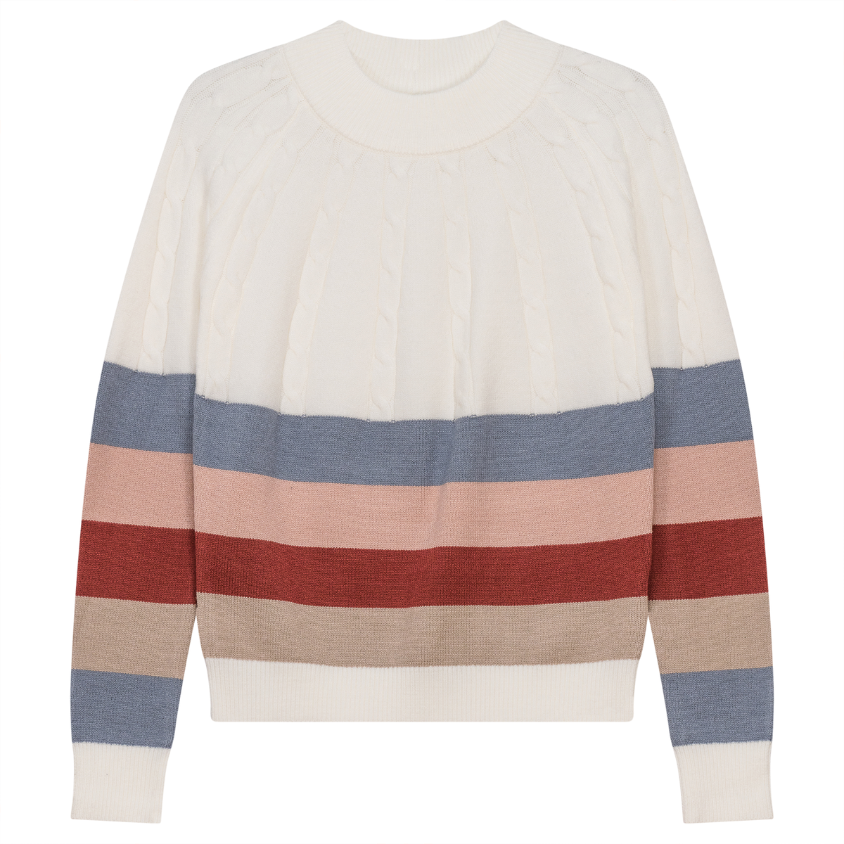 Multi Color Striped Sweater in Multi by Unclear