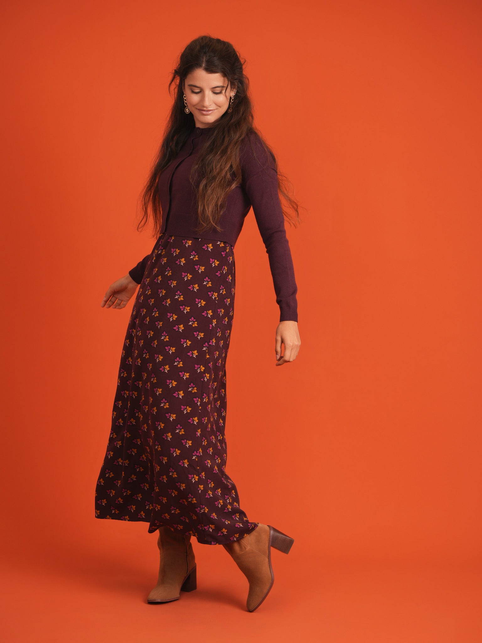 Crepe Jumper and Cardigan Set in by Noni