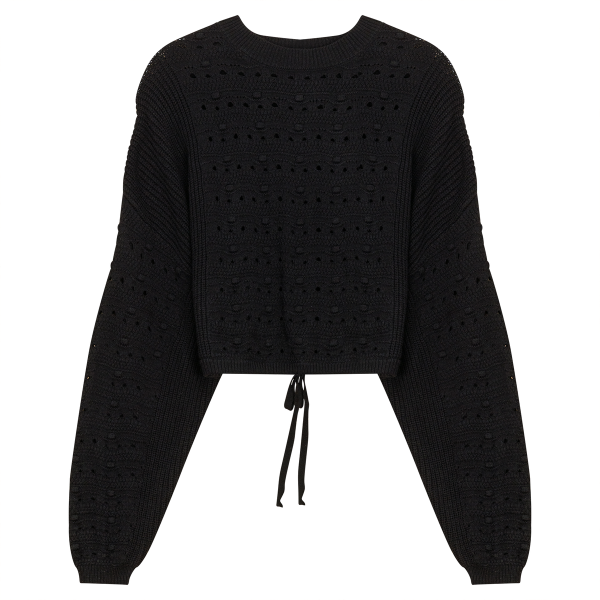 Chunky Loose Sweater in Black by Noni