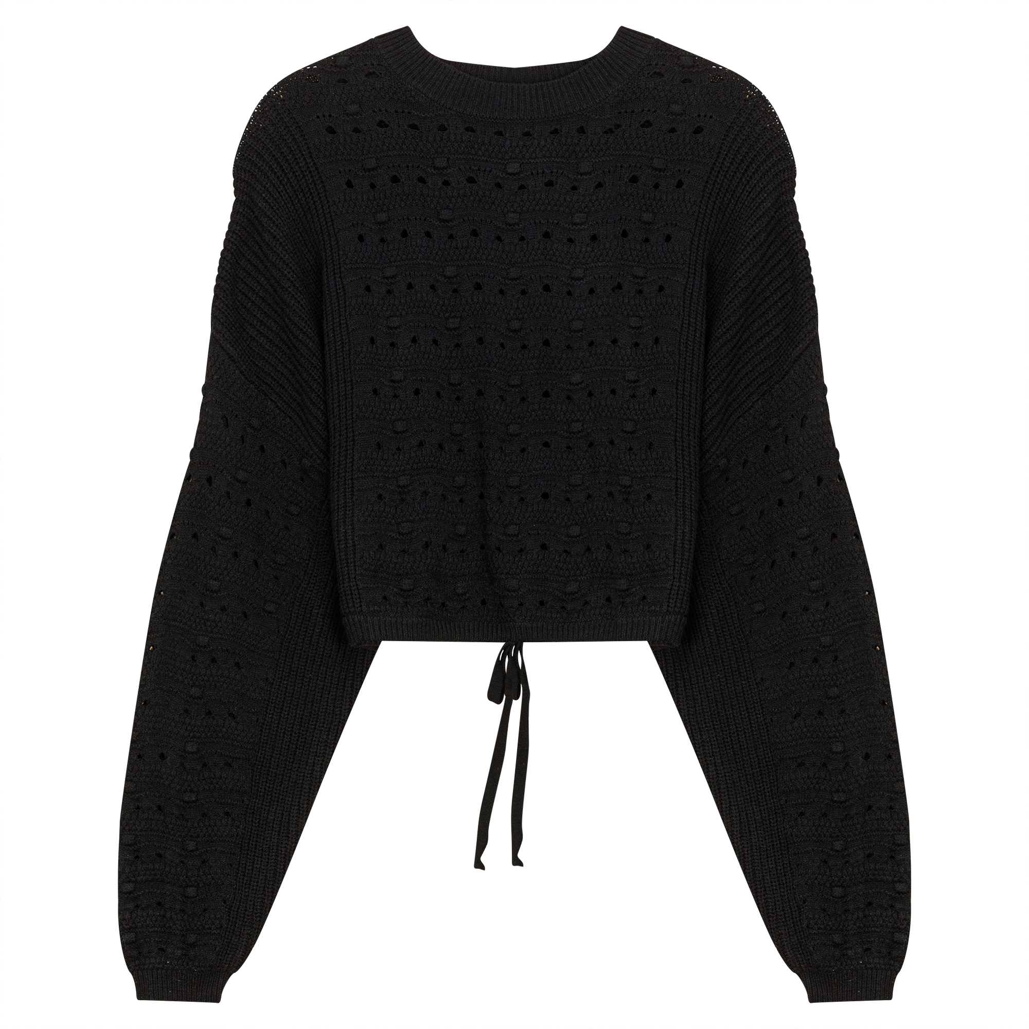 Chunky Loose Sweater in Black by Noni