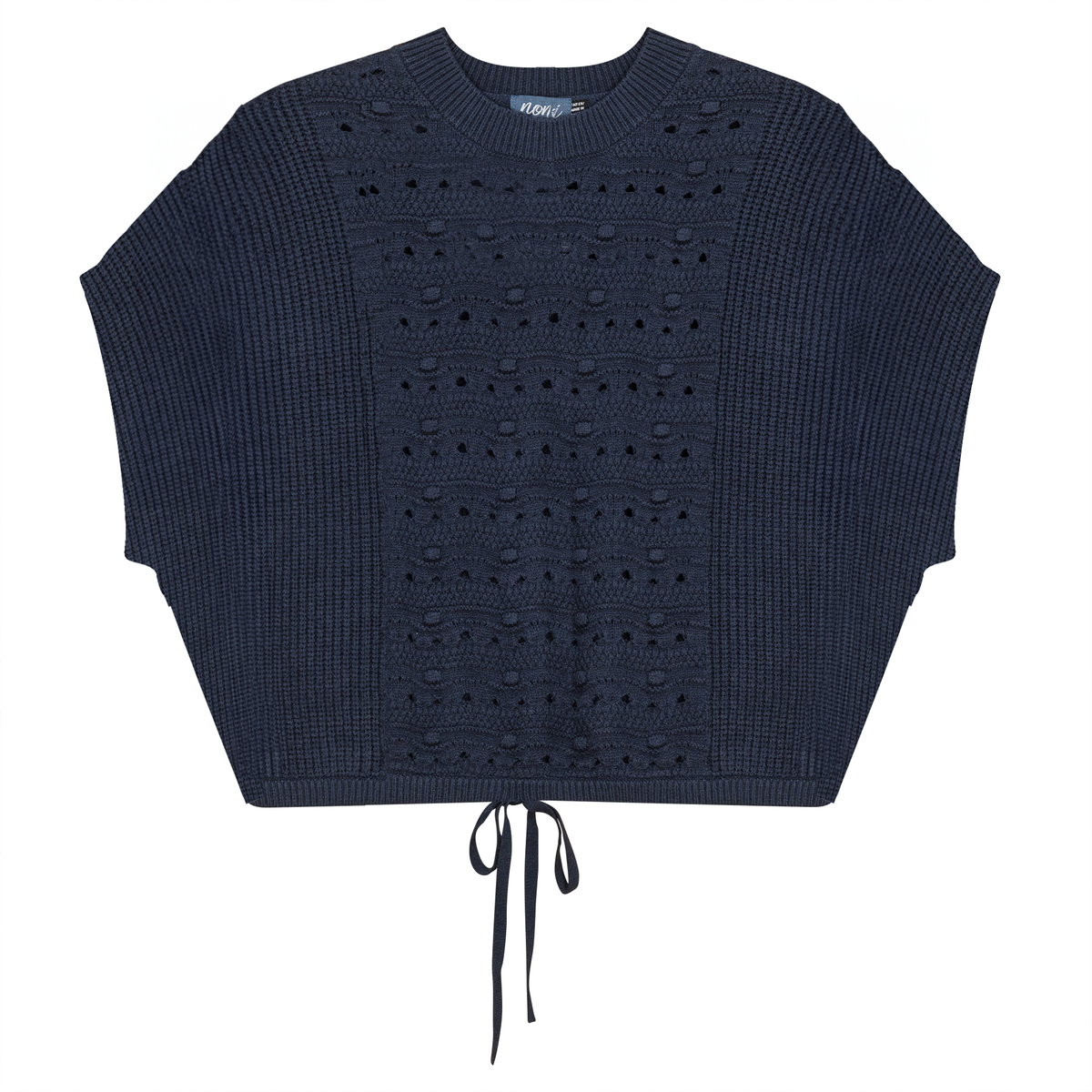 Chunky Loose Vest in Midnight Blue by Noni