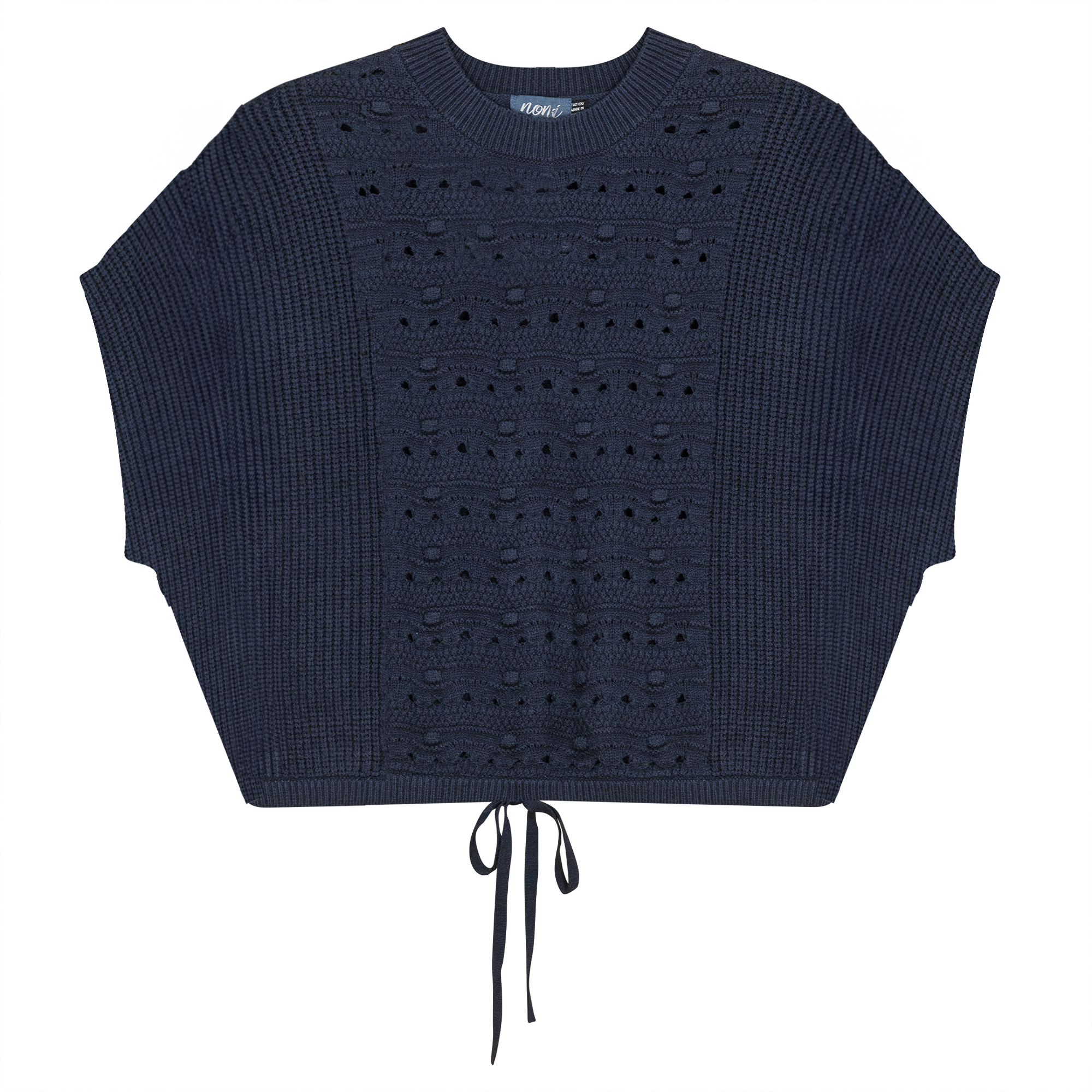 Chunky Loose Vest in Midnight Blue by Noni