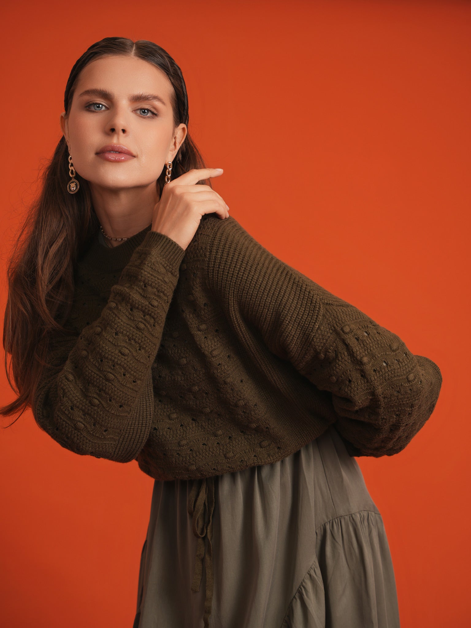 Chunky Loose Sweater in by Noni