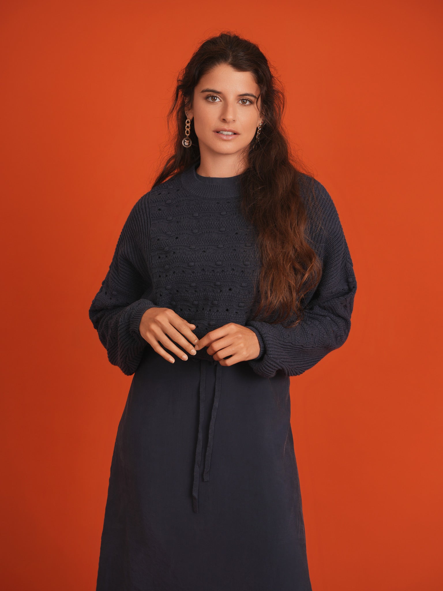 Chunky Loose Sweater in Olive by Noni