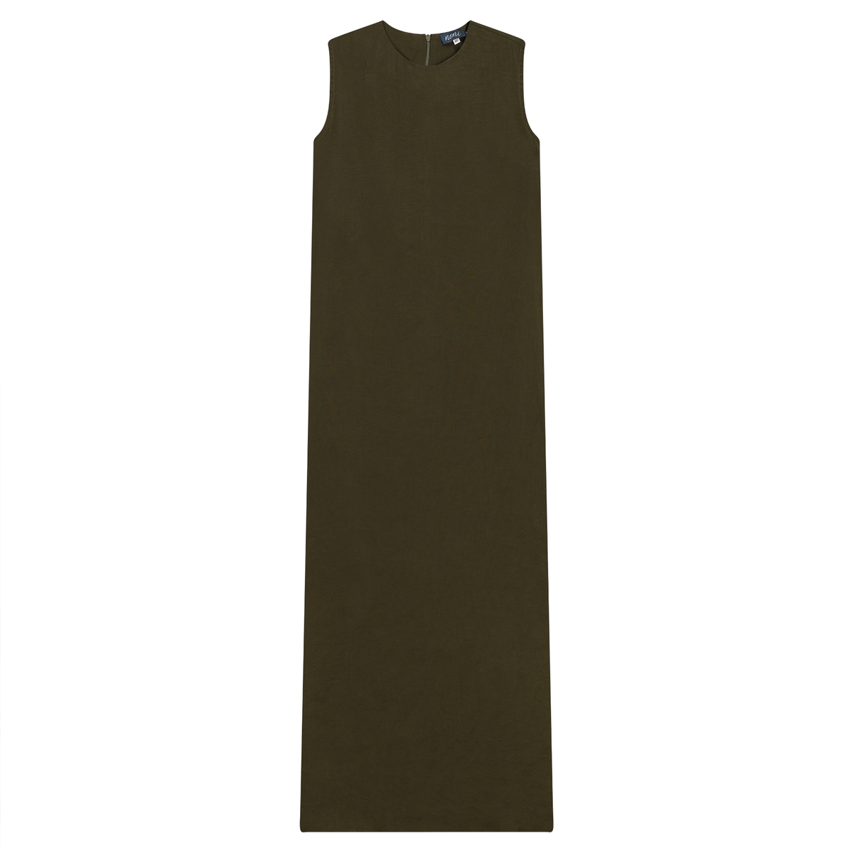V-Neck Suede Jumper in Olive by Noni