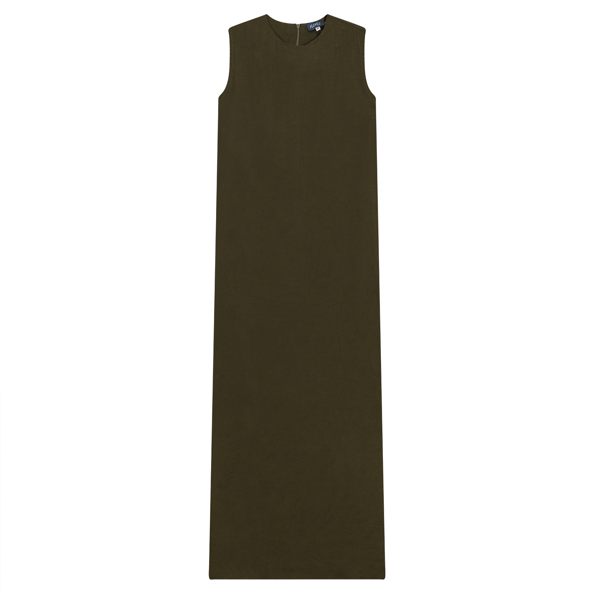 V-Neck Suede Jumper in Olive by Noni