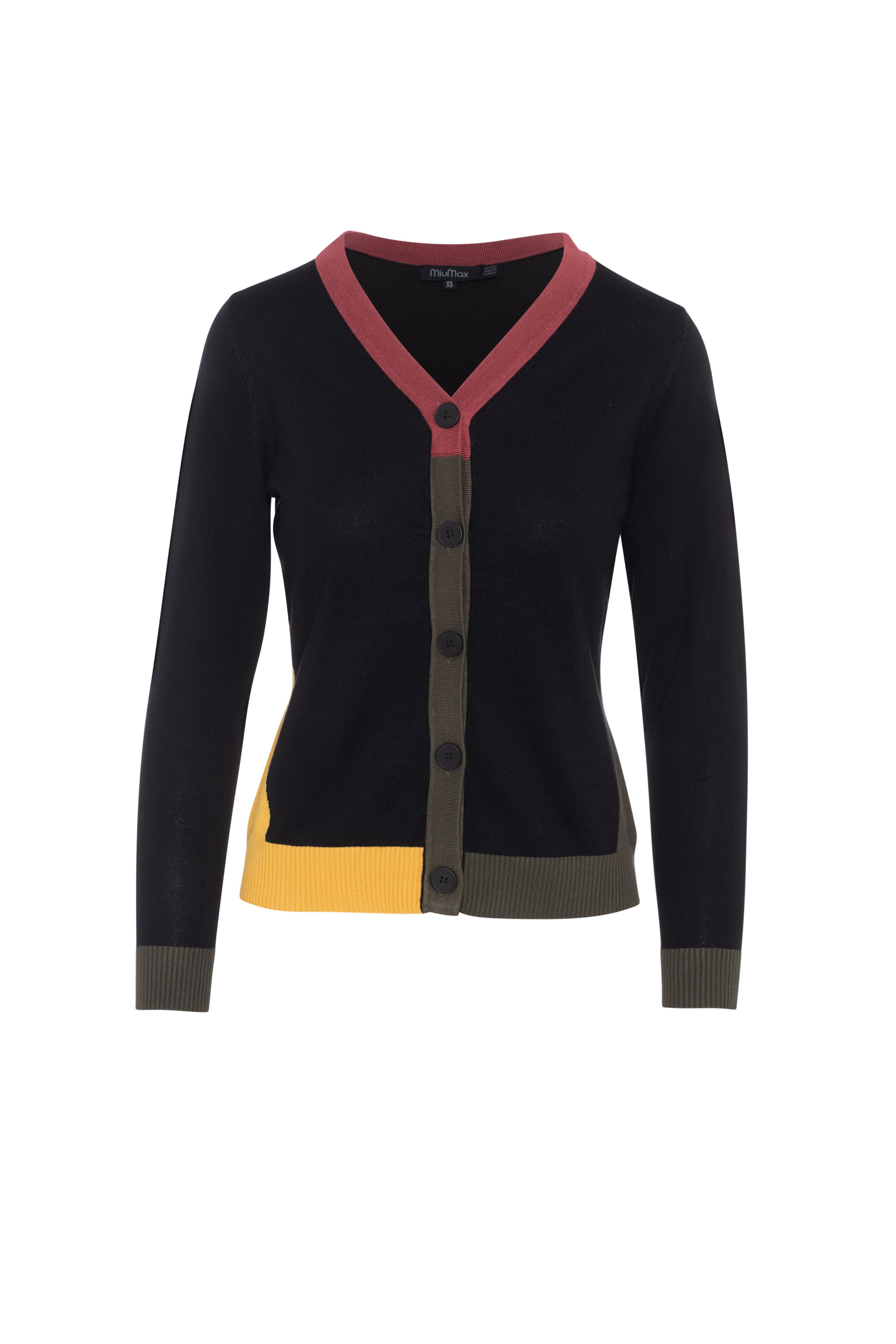 Color Blocked Cardigan in by MiuMax