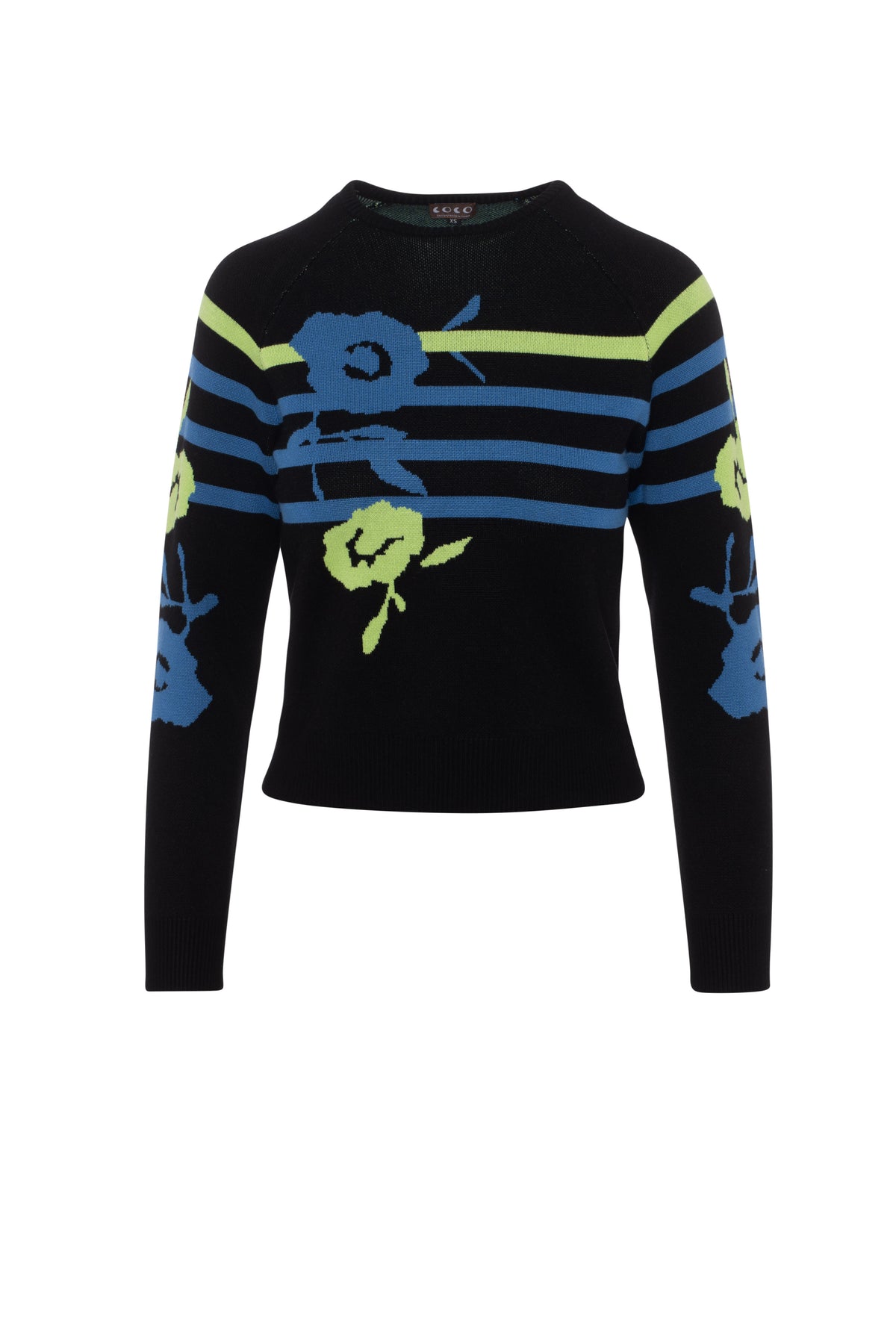 Striped knit Sweater in Black by Coco