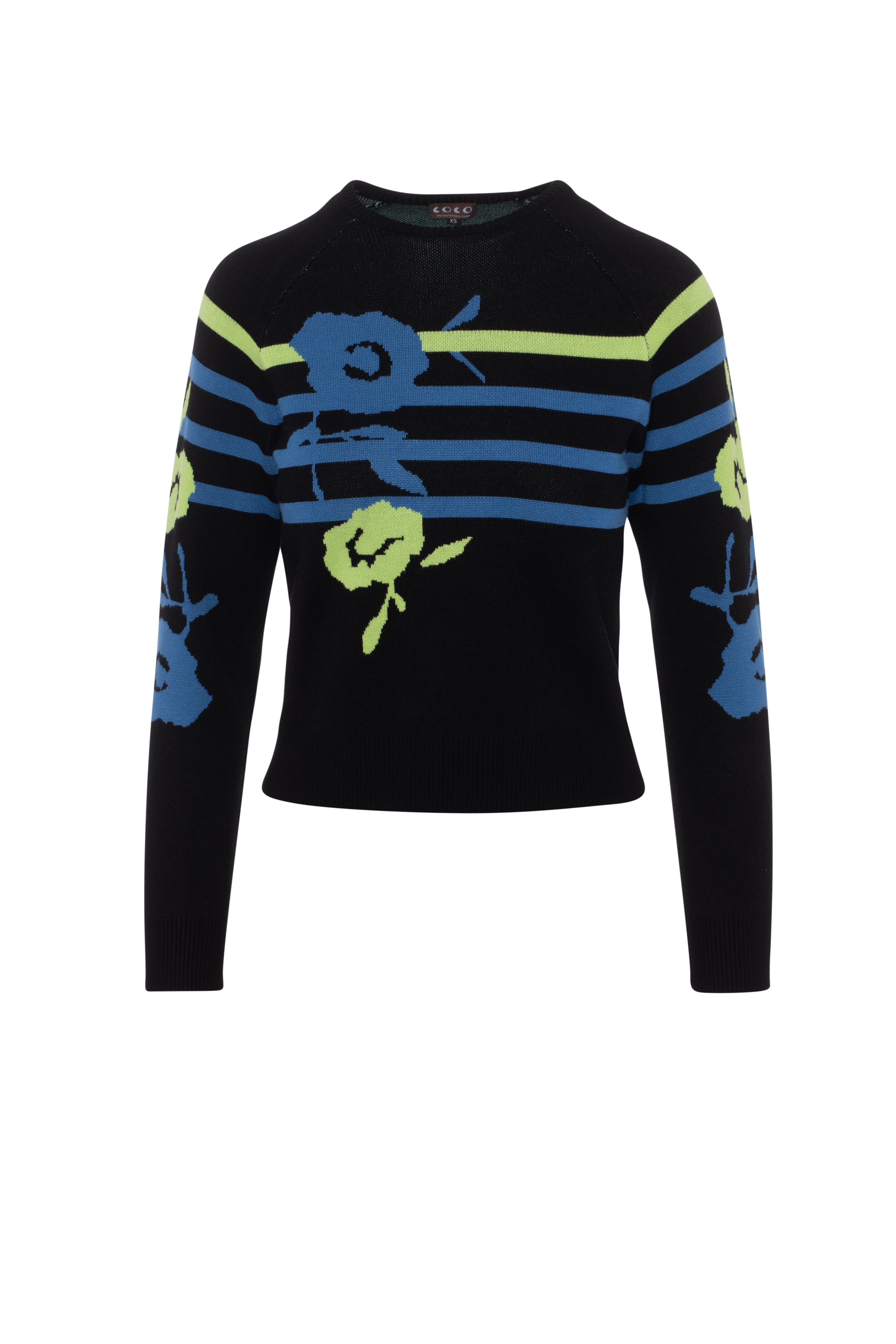 Striped knit Sweater in Black by Coco