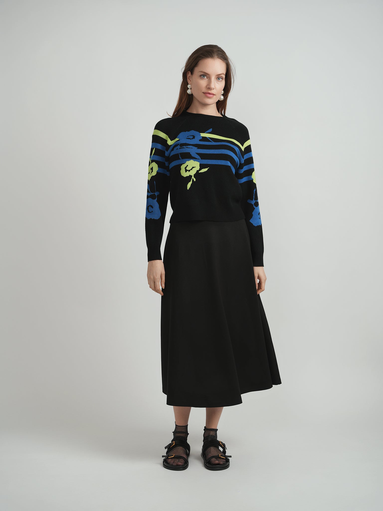 Striped knit Sweater in by Coco