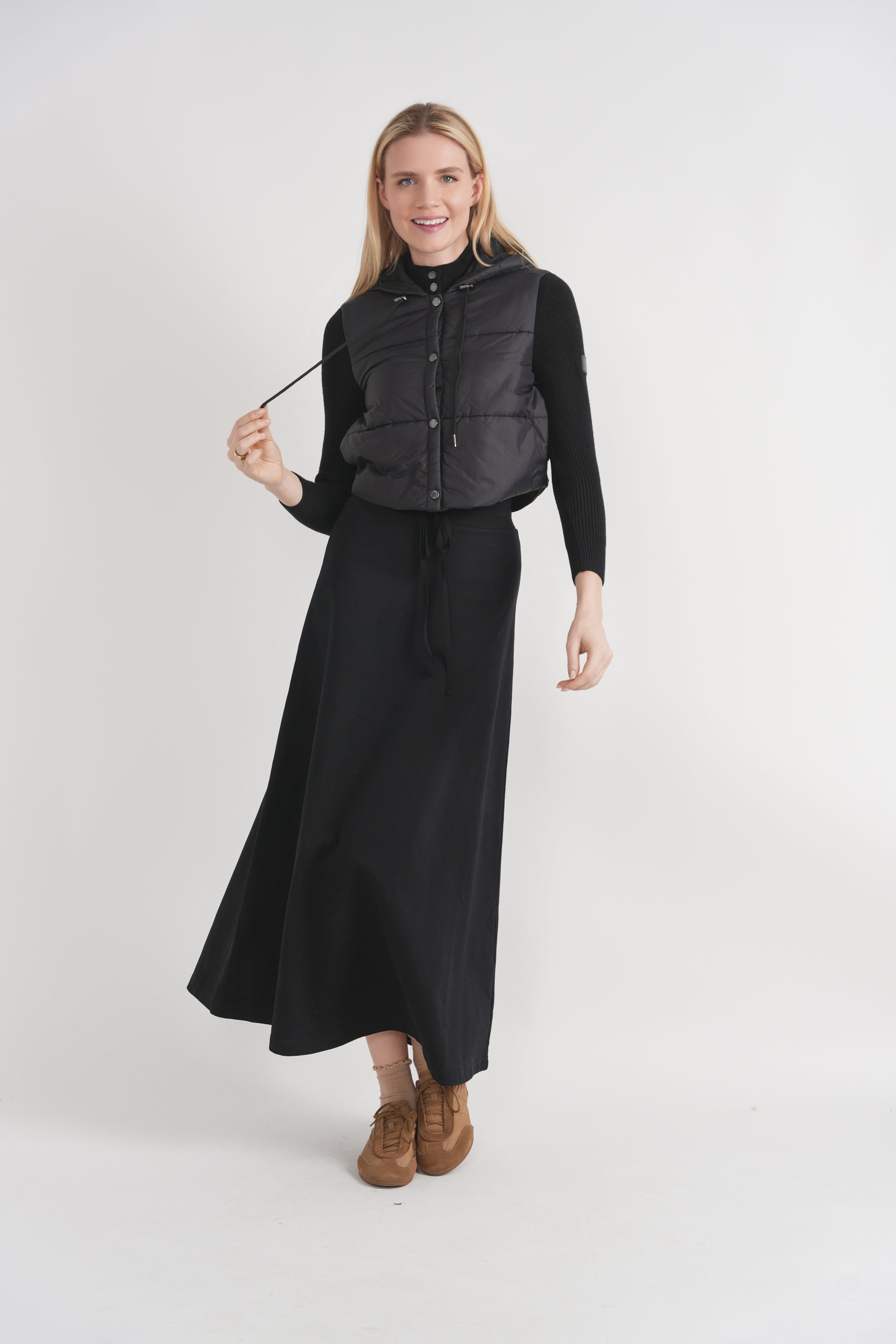 Quilted Sweater Combo Jacket in by Juli