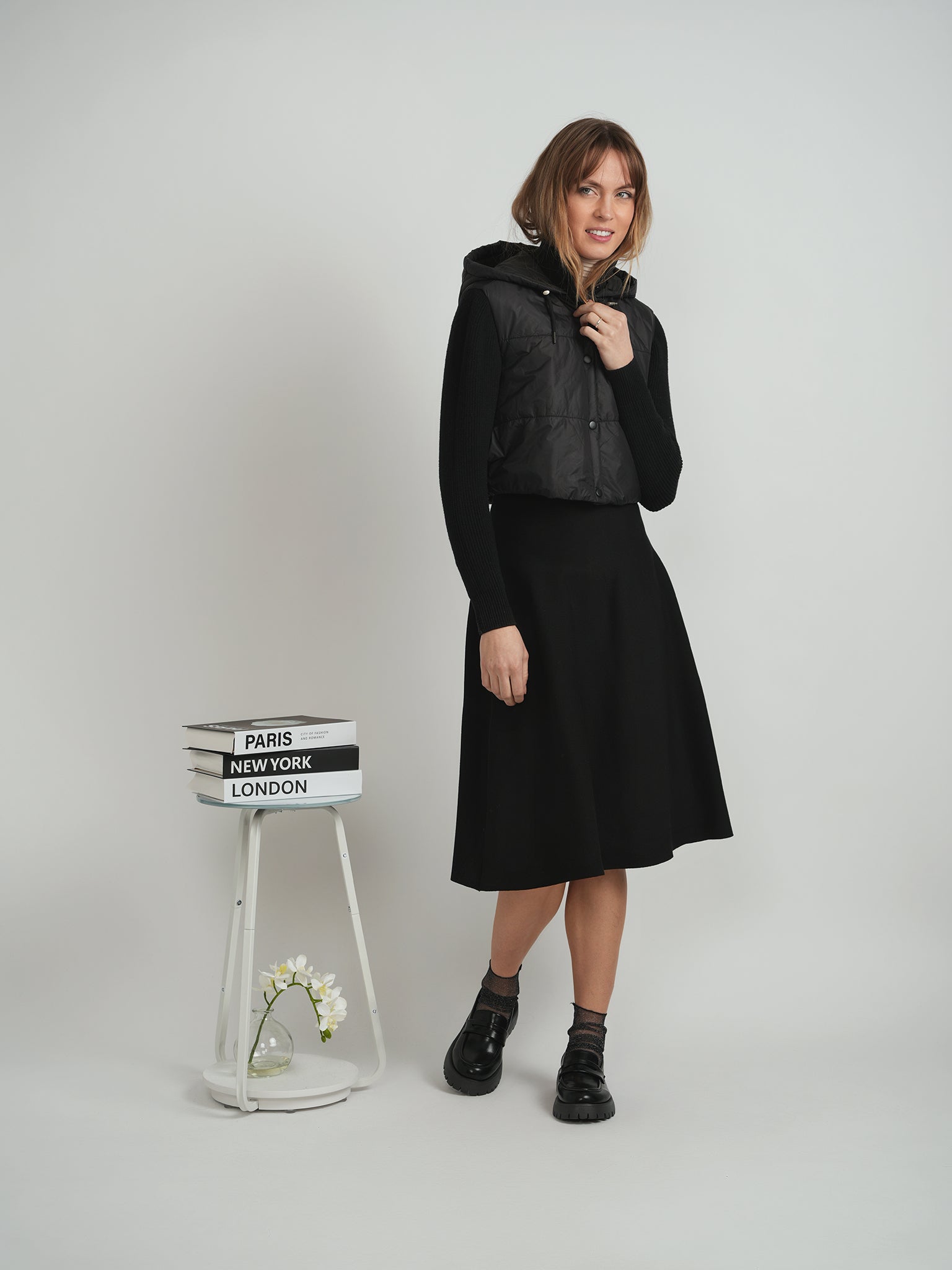 Quilted Sweater Combo Jacket in by Juli