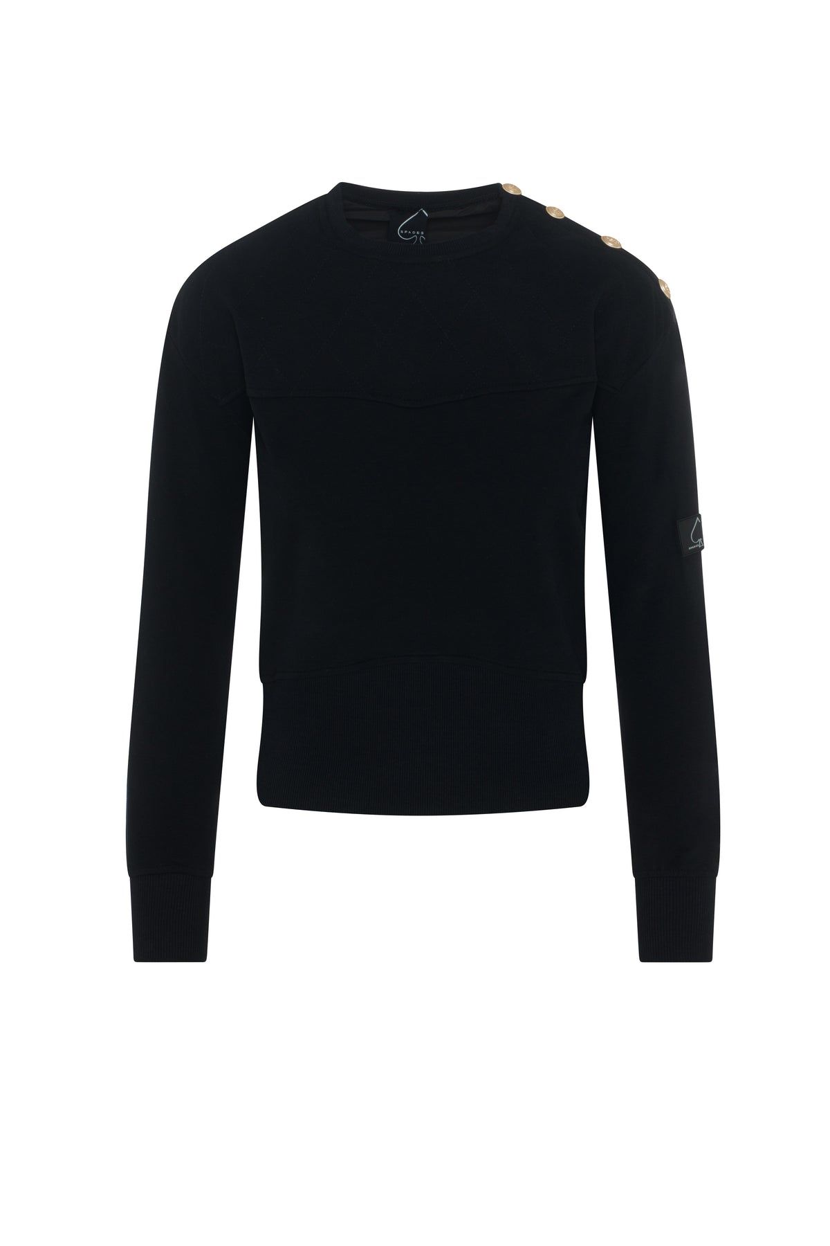 Sweatshirt Rib Combo in Black by Spades