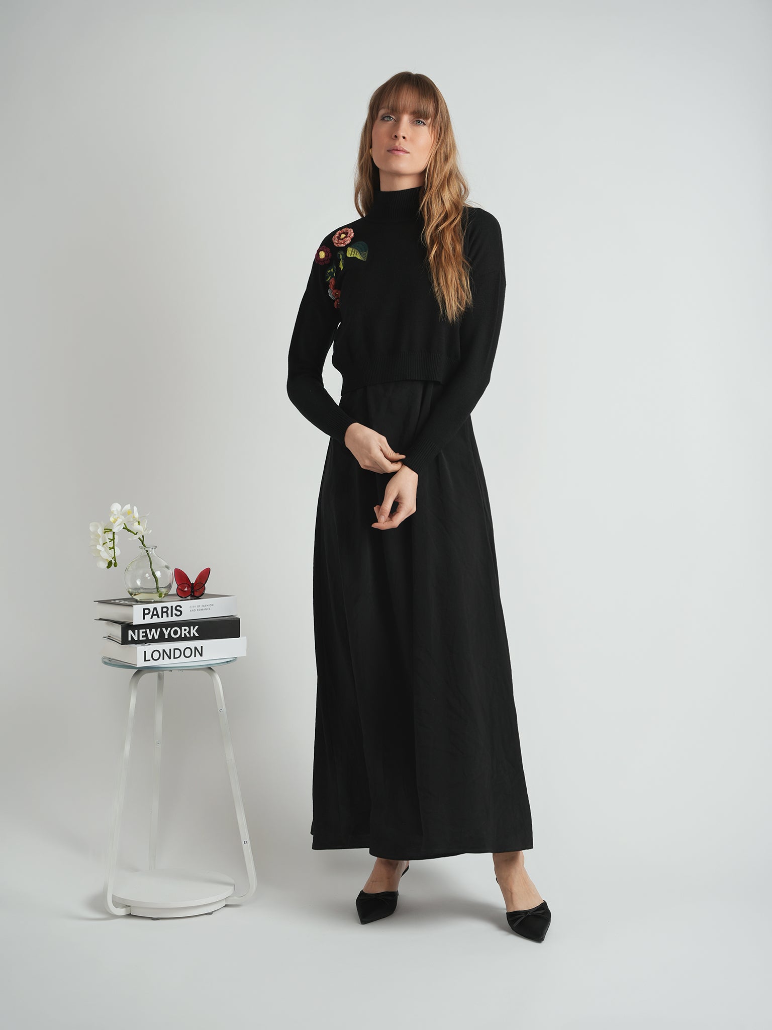 Cropped Applique SweaterJumper Set in by Versatile