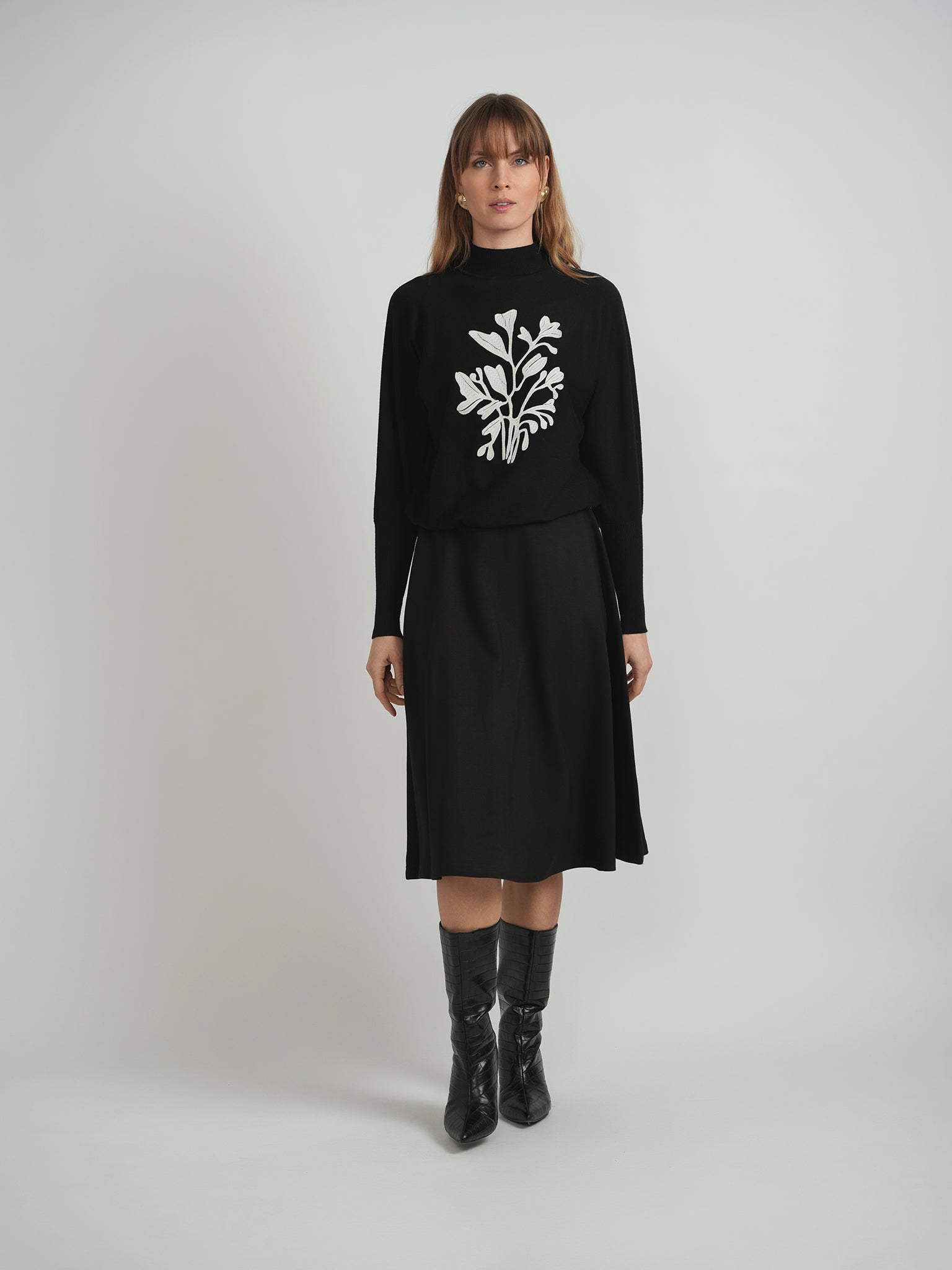 Dolman Sweater With Print in by Viva K