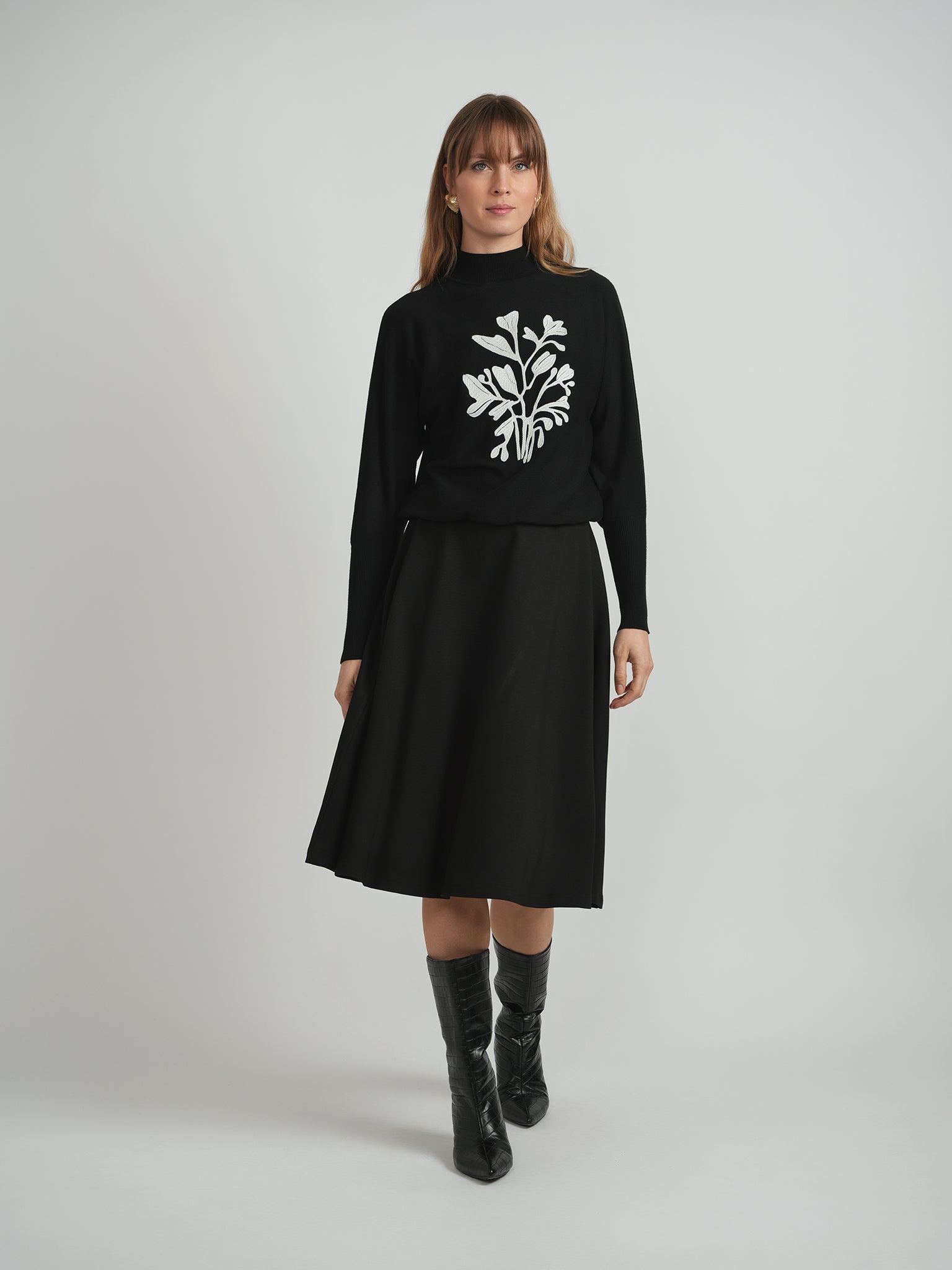 Dolman Sweater With Print in by Viva K