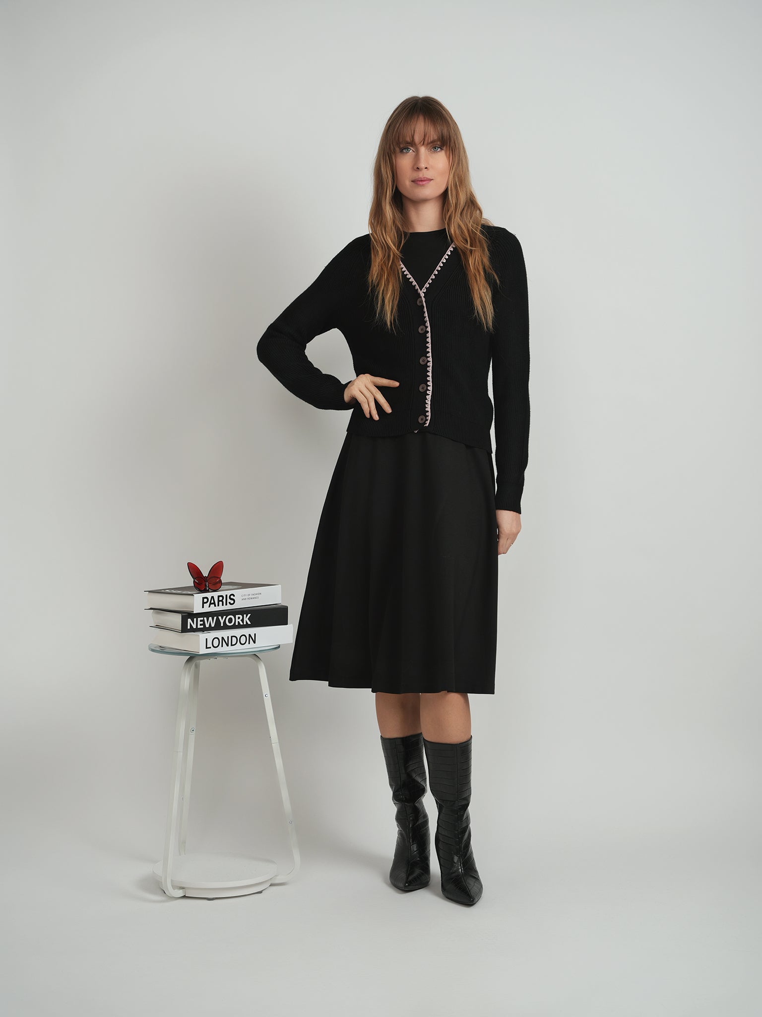 Chenille Cardigan in by Hashtag