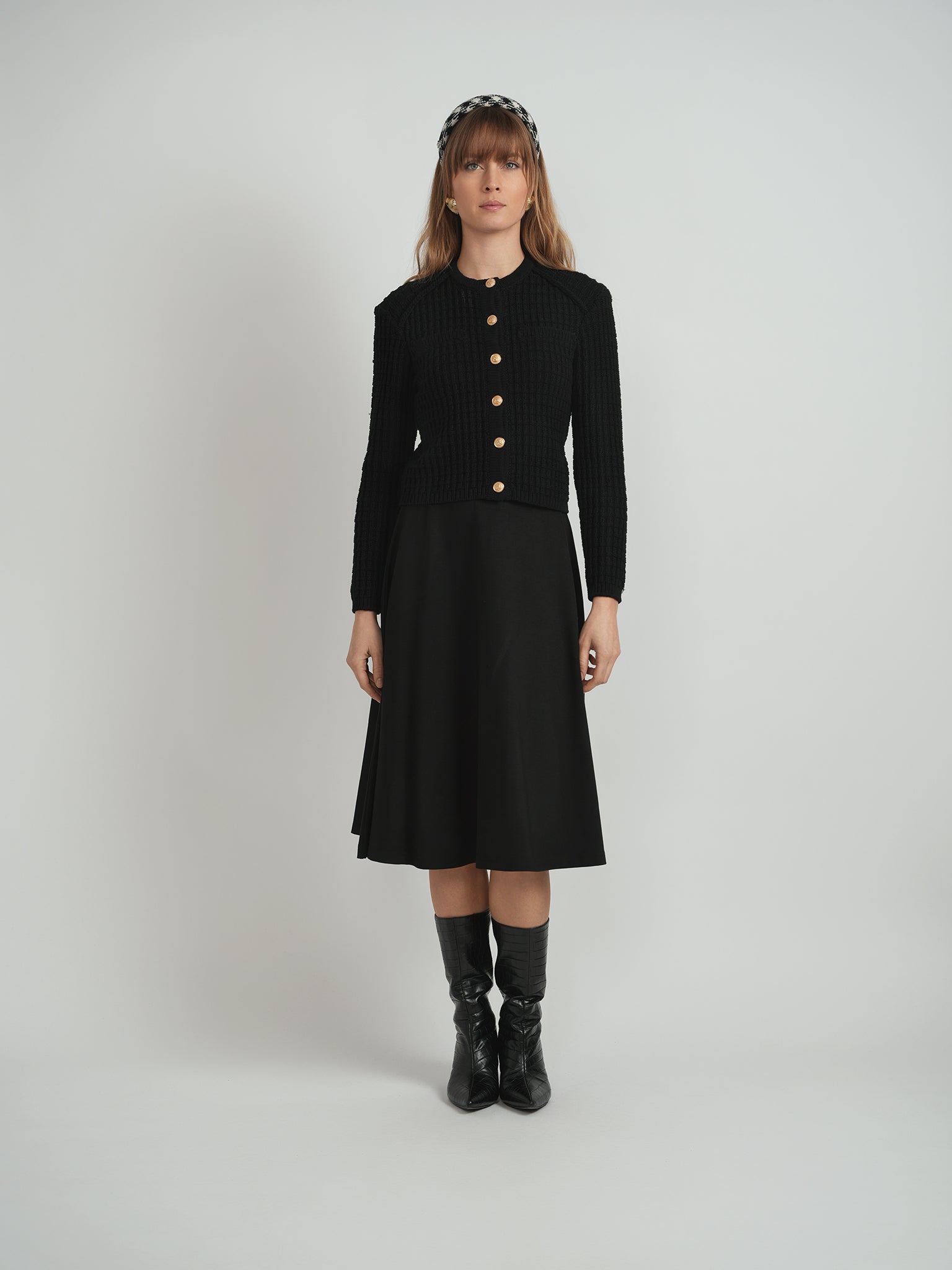 Crochet Knit Short Cardigan in by Versatile