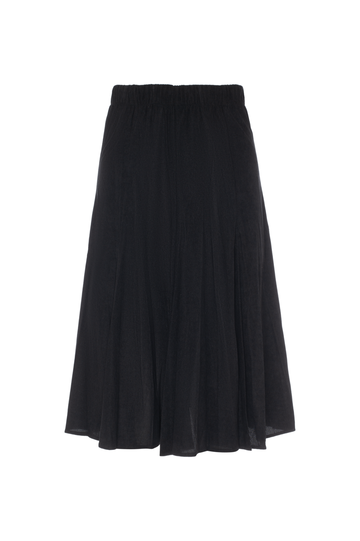 Corduroy Burst Pleated Skirt in Black by Mademoiselle