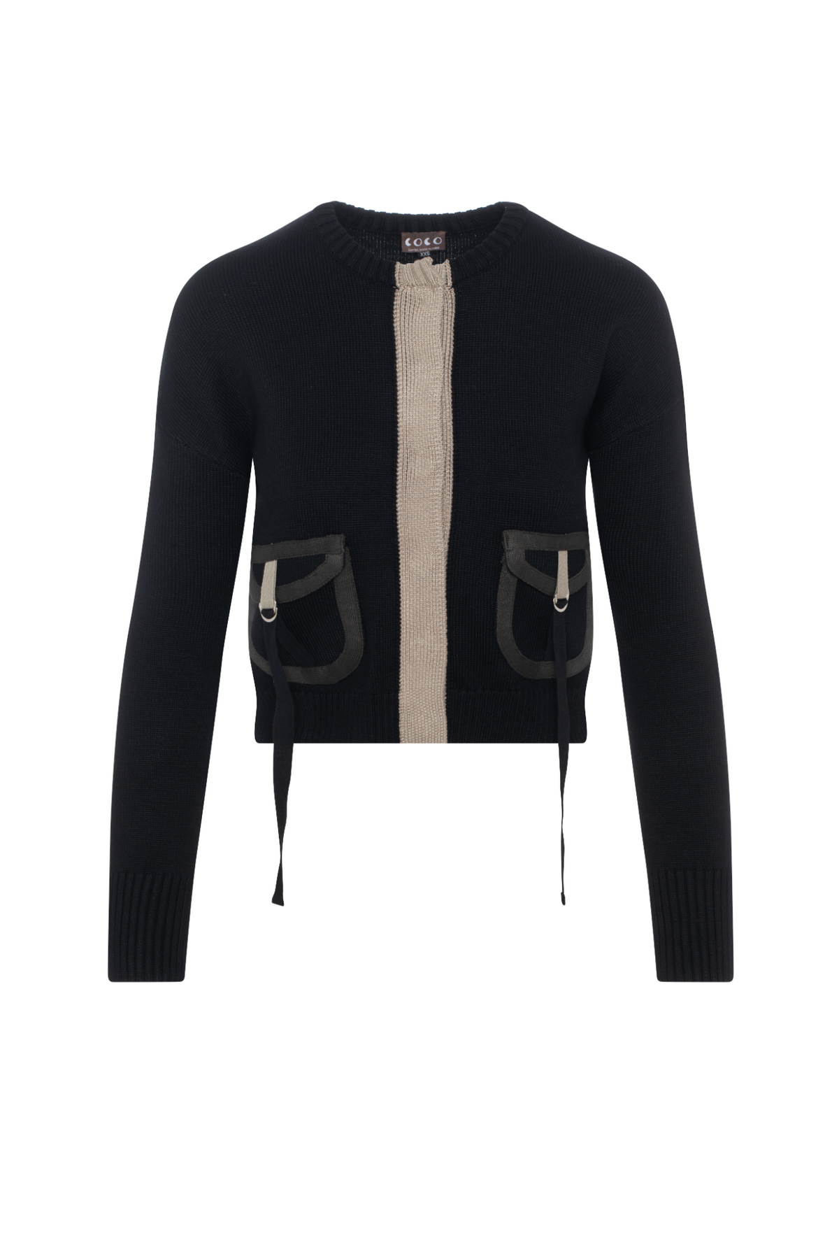 Pocket Sweater in Black by Coco