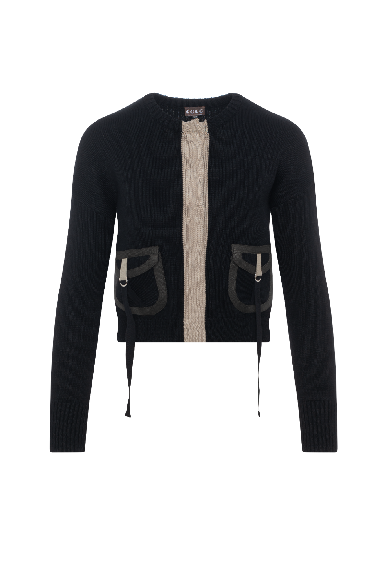 Pocket Sweater in Black by Coco