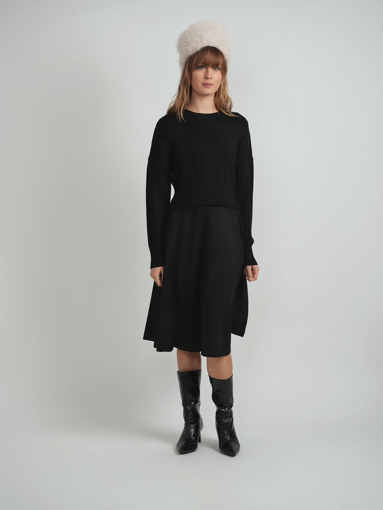 Cable Sweater in by BuHu