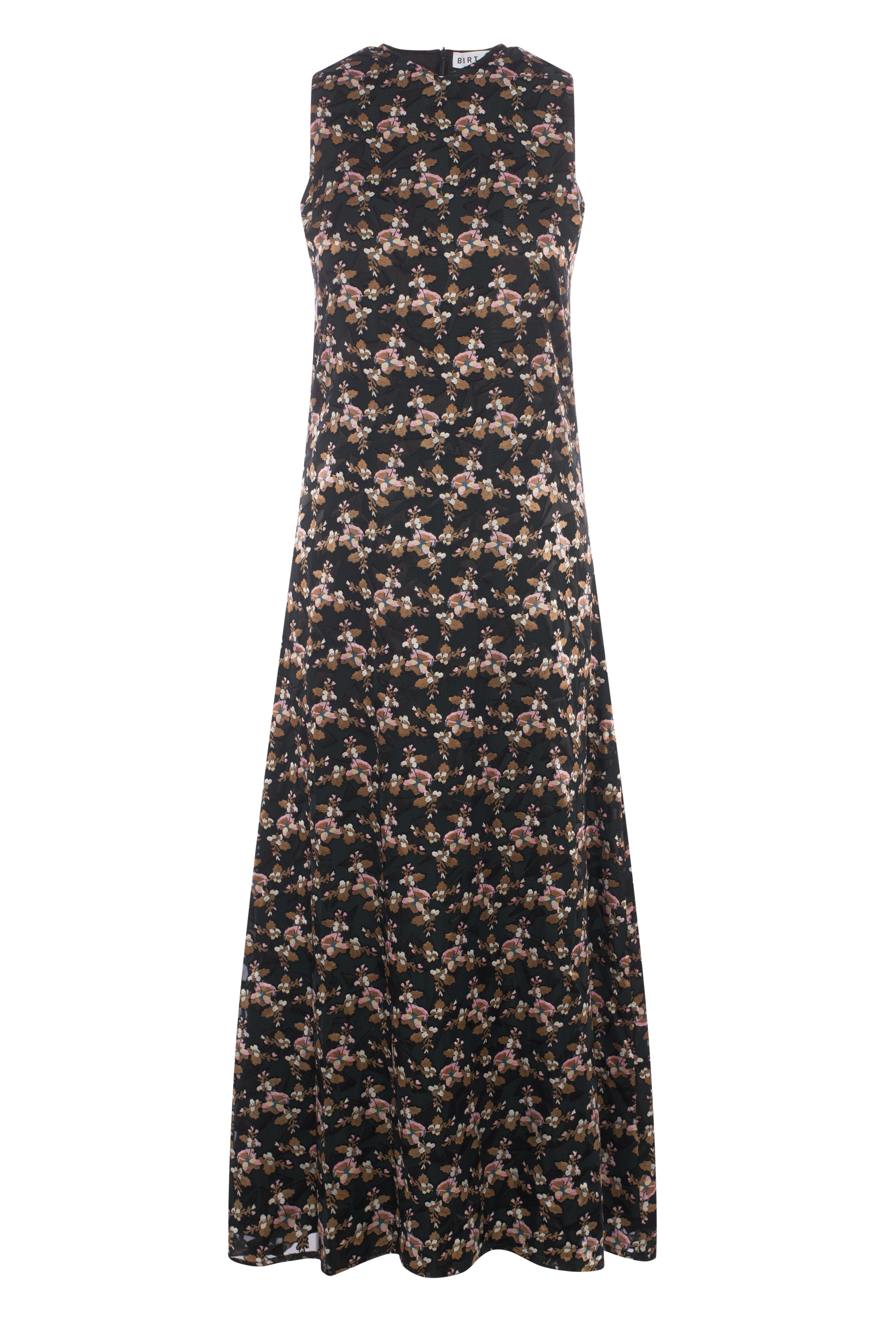 Floral Burnout Mesh Maxi Jumper