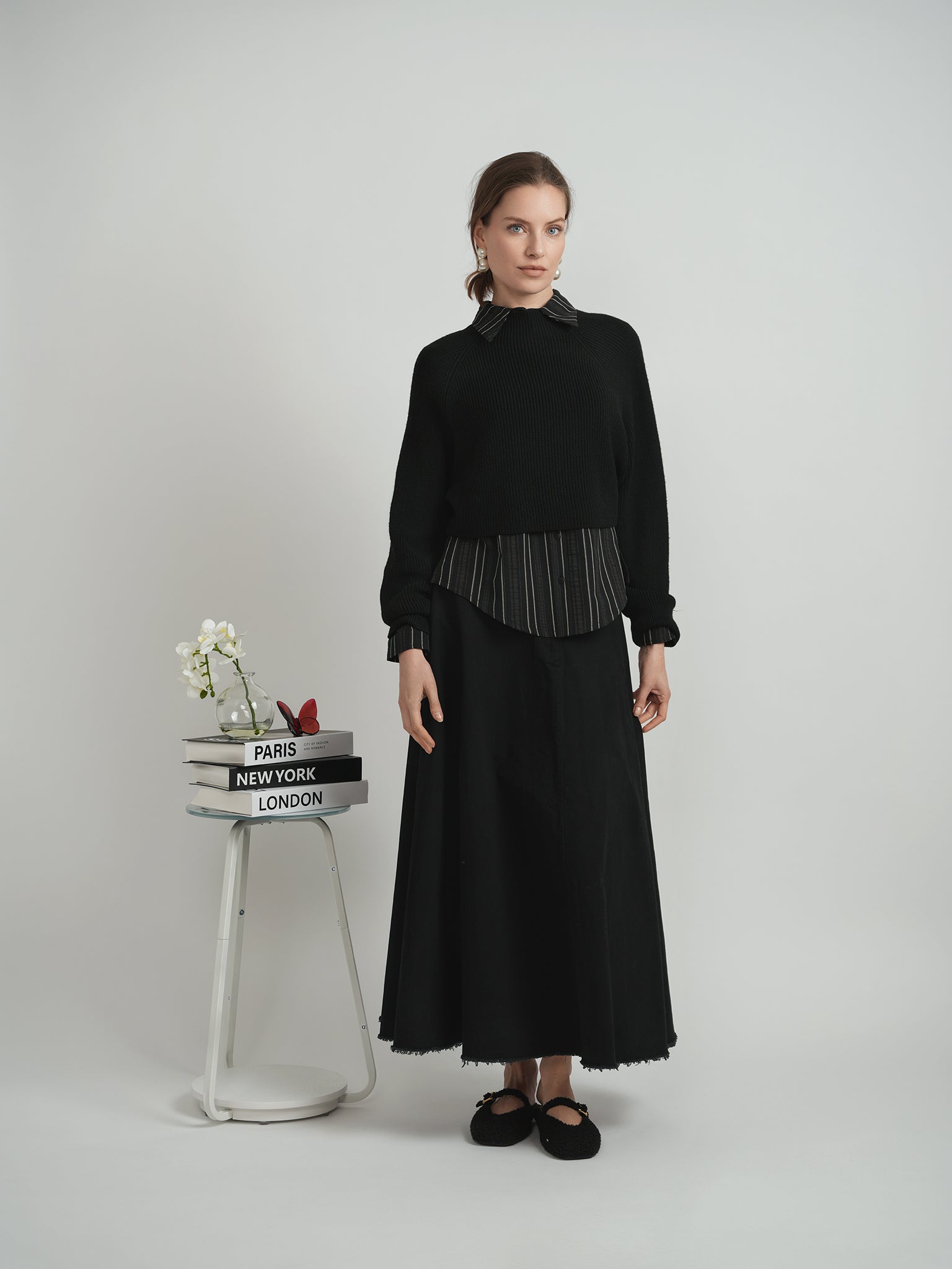 Striped Tie Blouse in by Hashtag