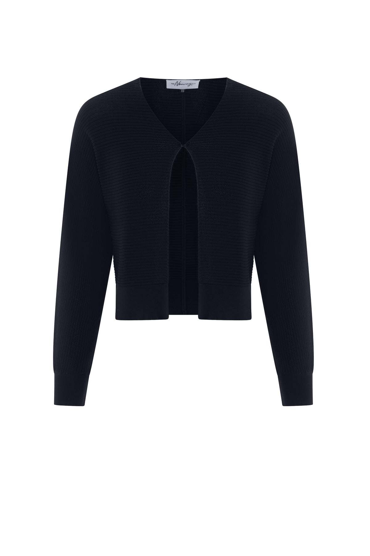Cropped Knit Bolero in Black by The Norway Club